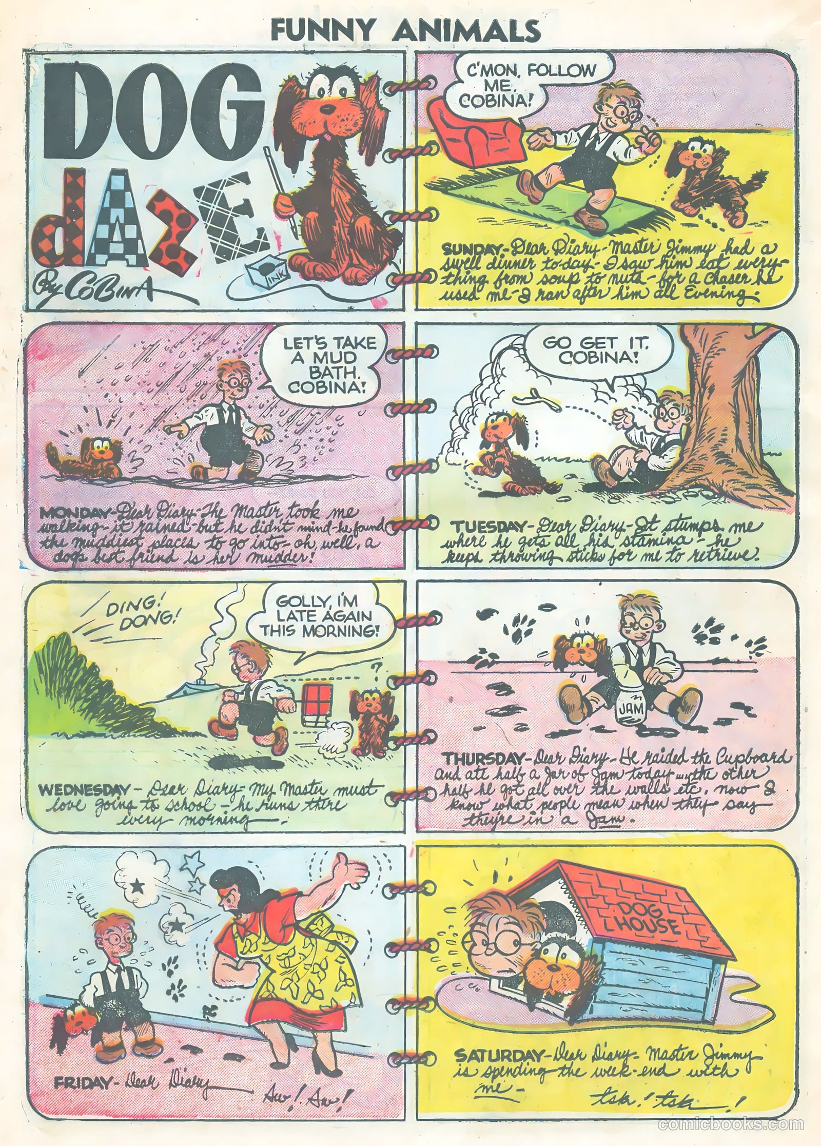 Funny Animals #91 (1956) — page 34 of 36