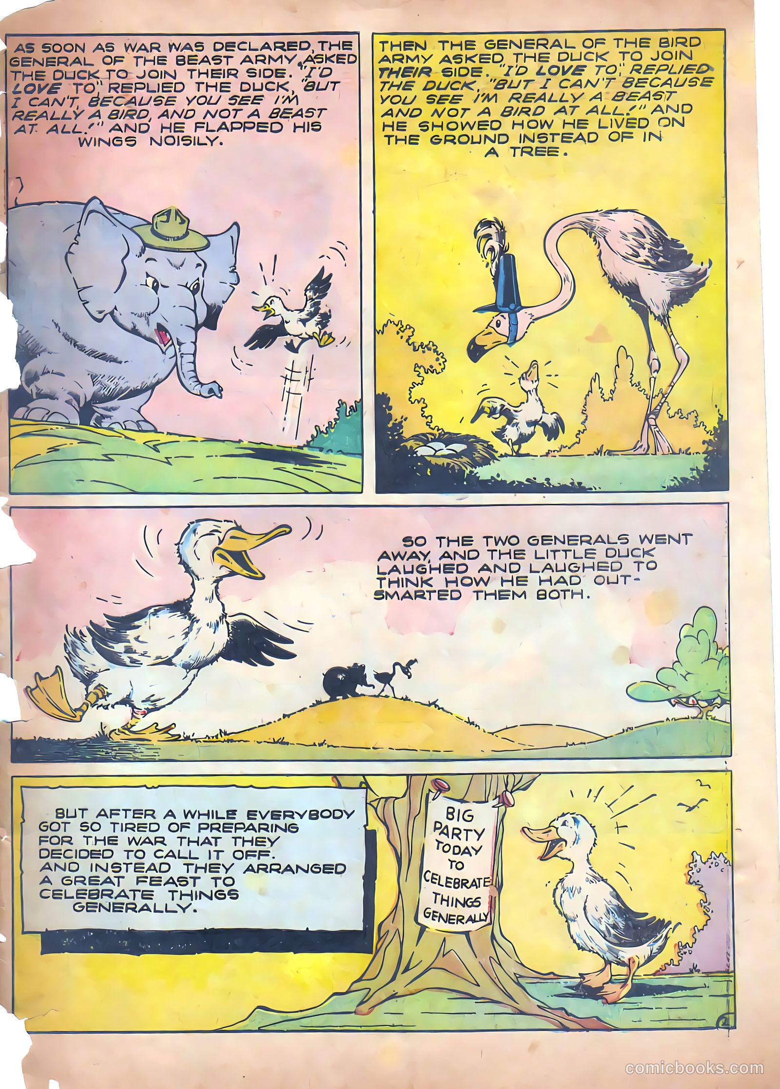 Funny Fables #1 (1957) — page 33 of 36
