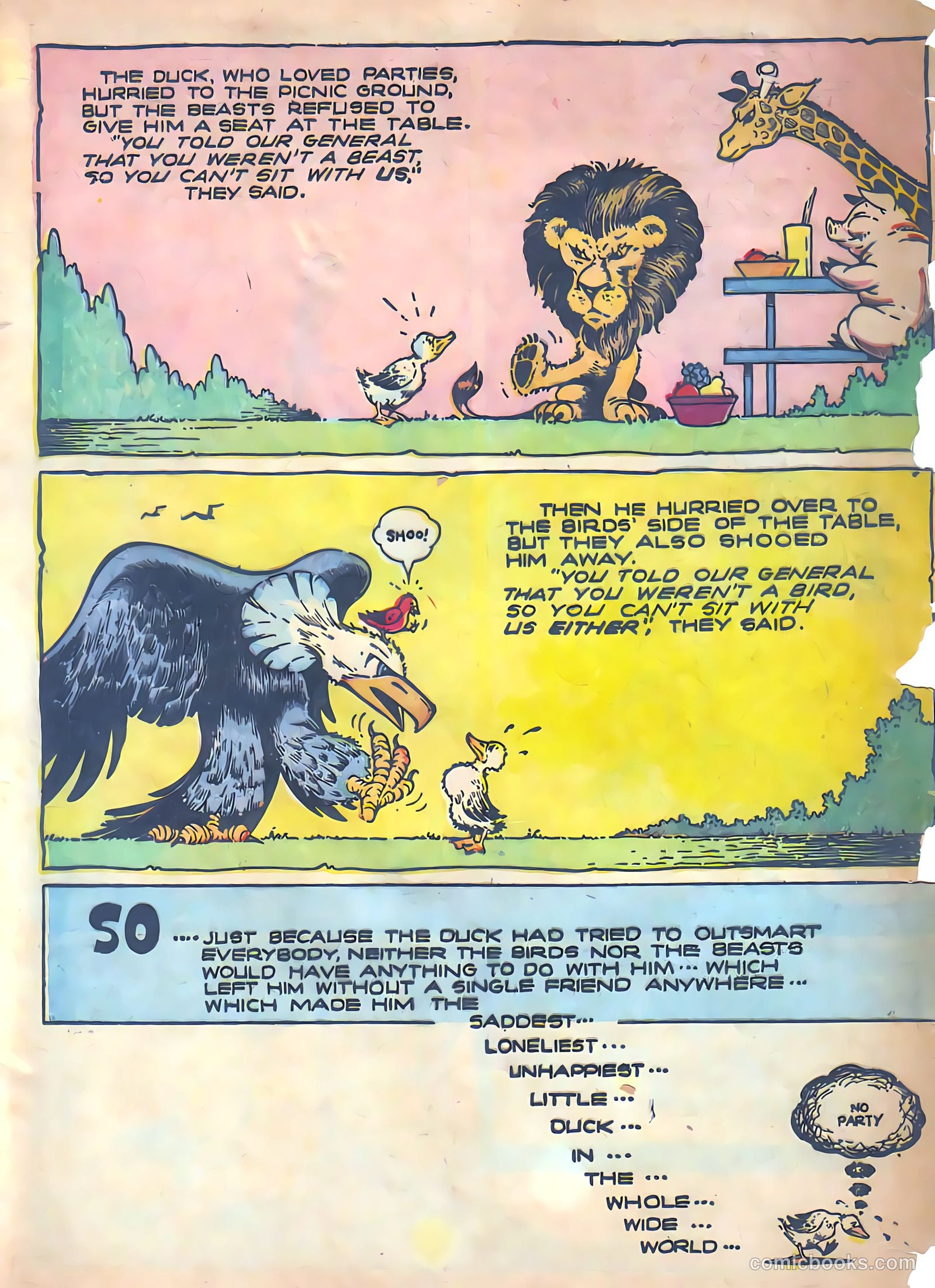 Funny Fables #1 (1957) — page 34 of 36
