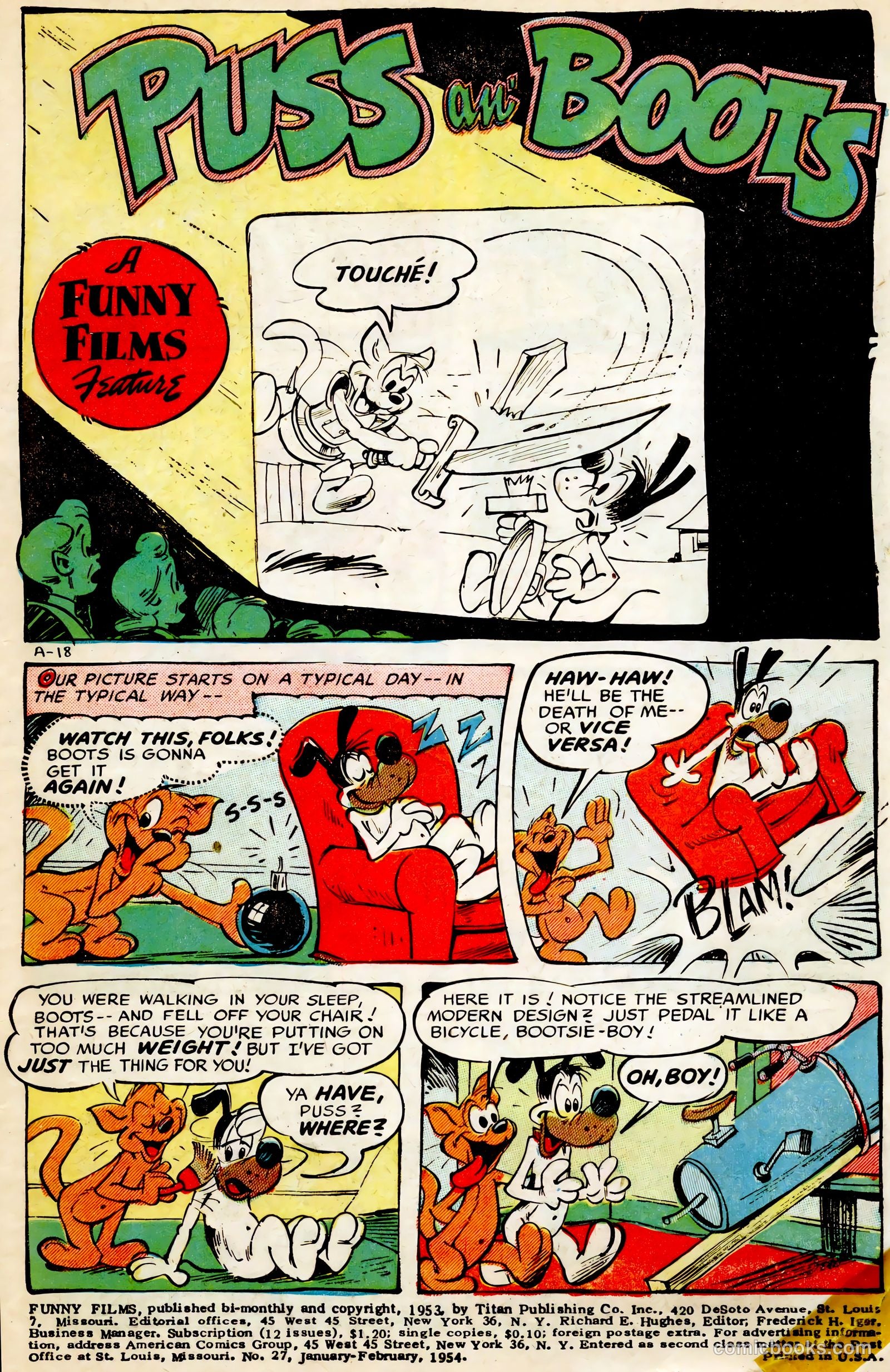 Funny Films #27 (1954) — page 3 of 36