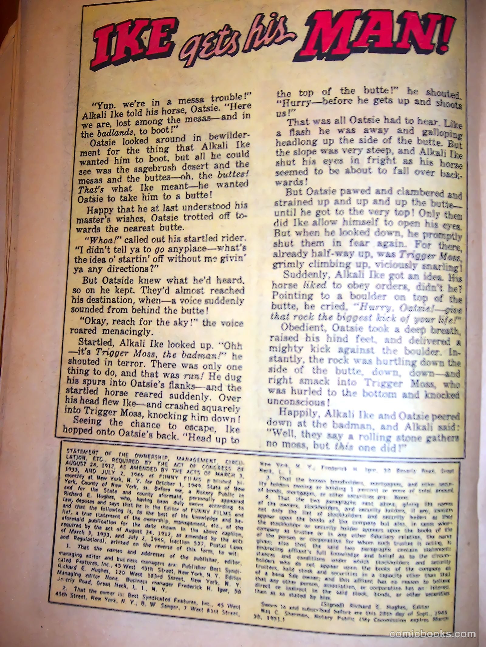 Funny Films #4 (1950) — page 32 of 54
