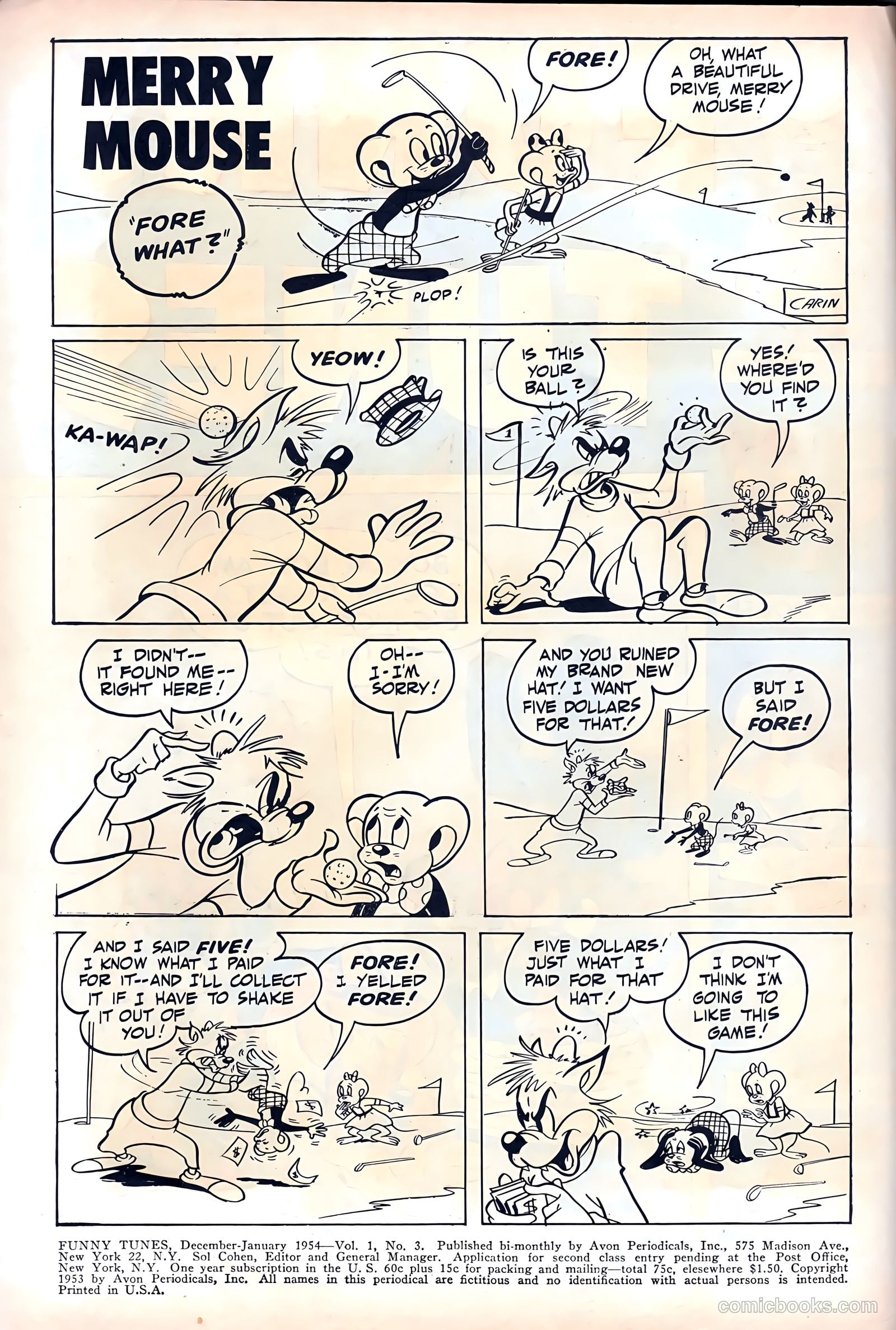 Funny Tunes #3 (1953) — page 2 of 36