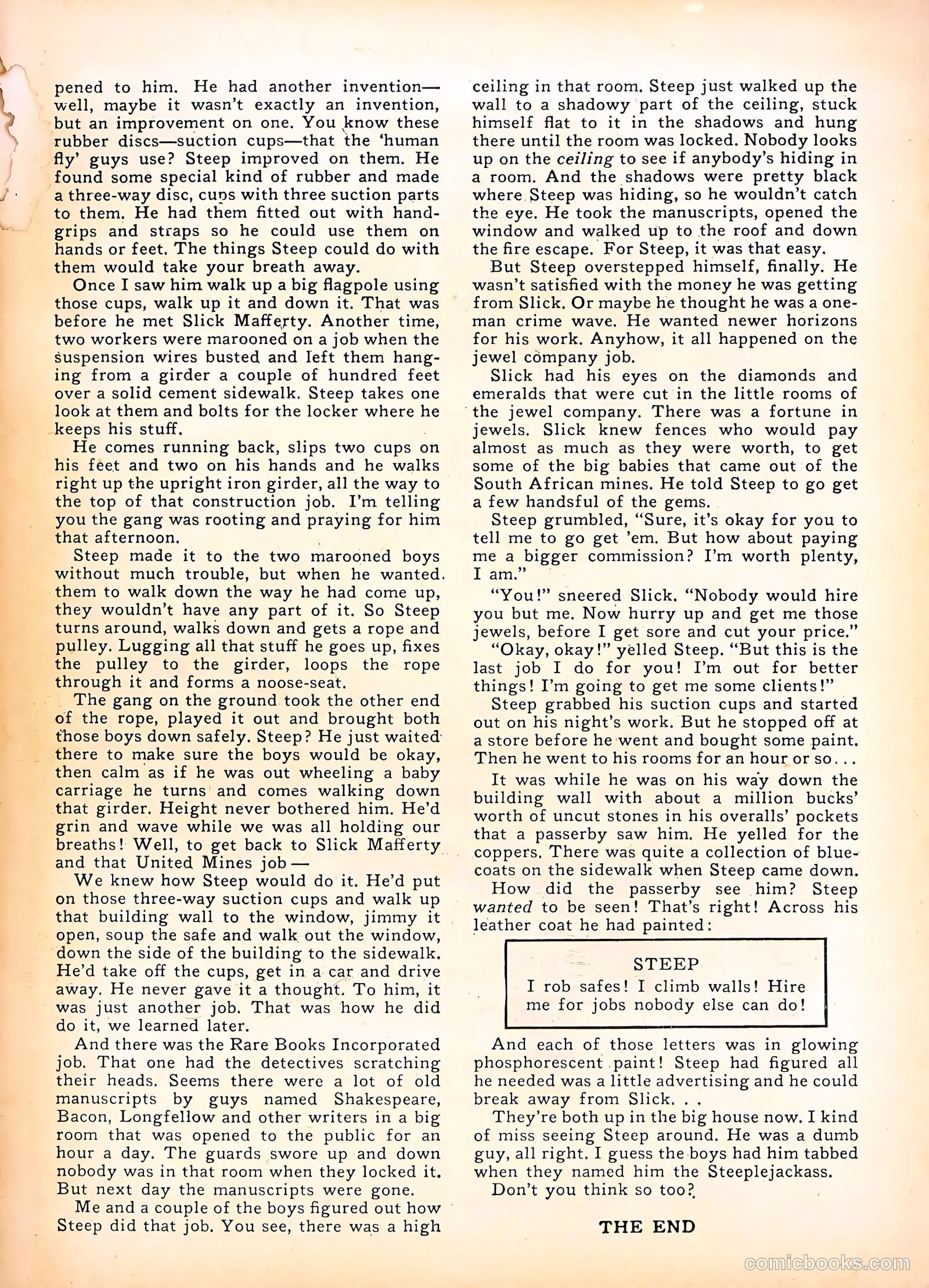 Funnyman #3 (1948) — page 35 of 36