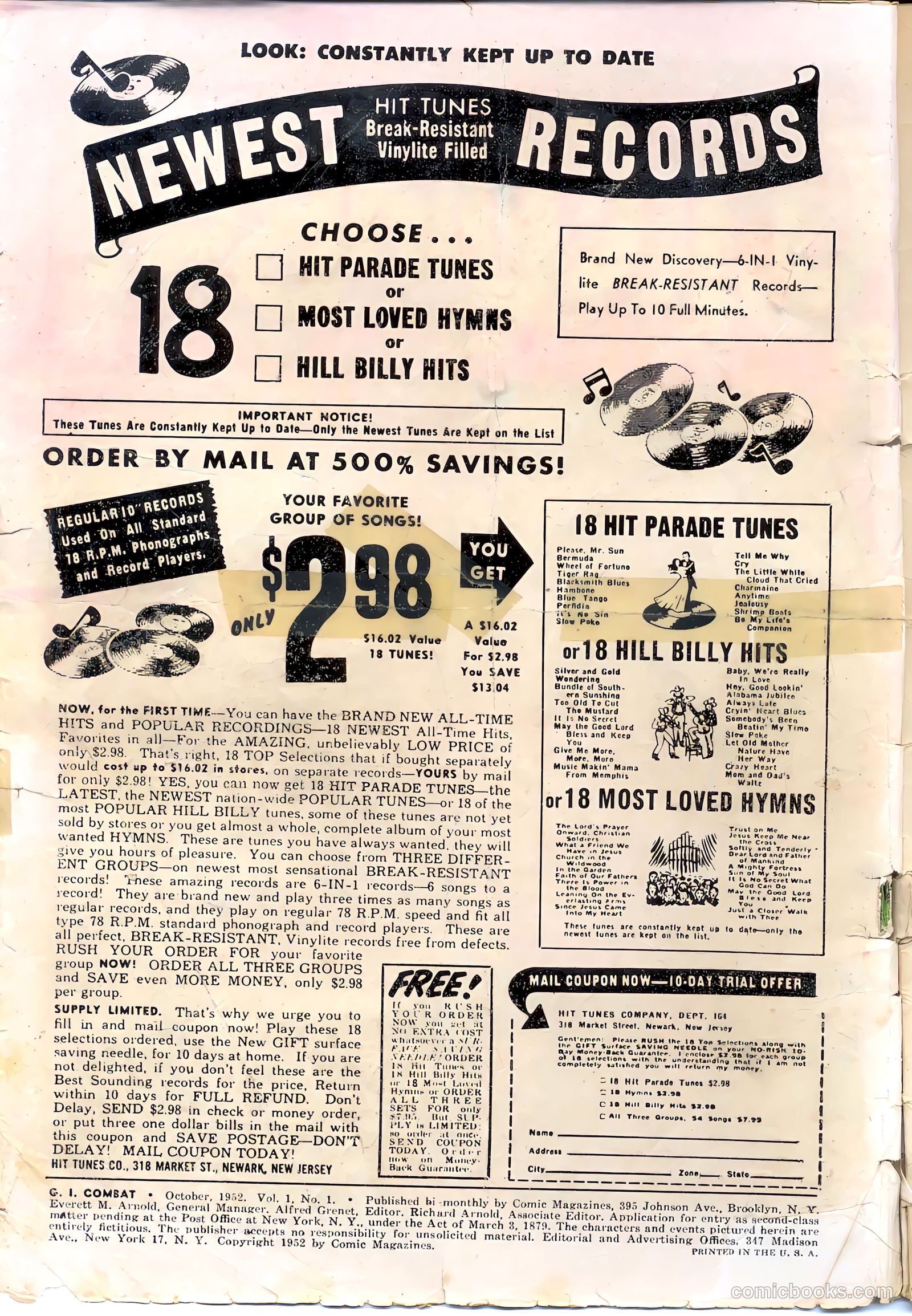 G.I. Combat #1 (1952) — page 2 of 36