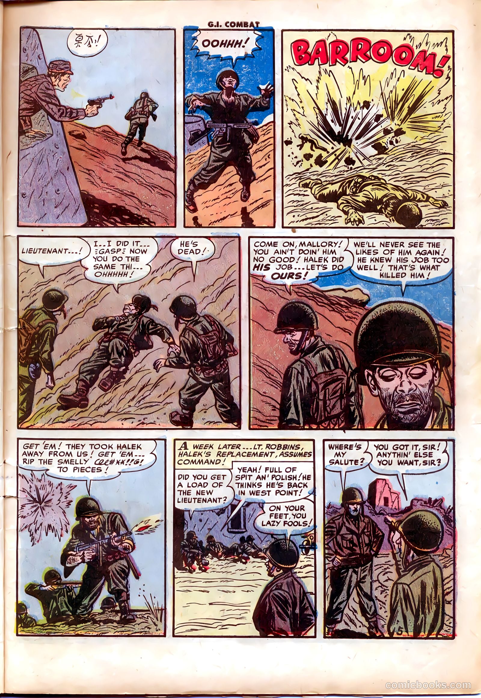 G.I. Combat #1 (1952) — page 7 of 36