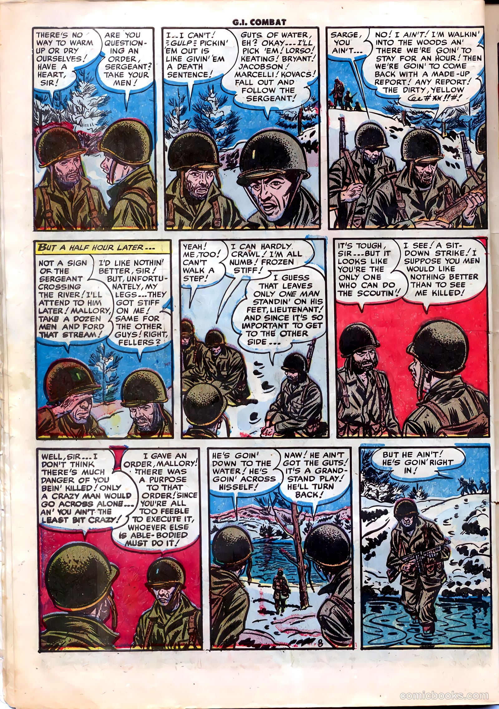 G.I. Combat #1 (1952) — page 10 of 36