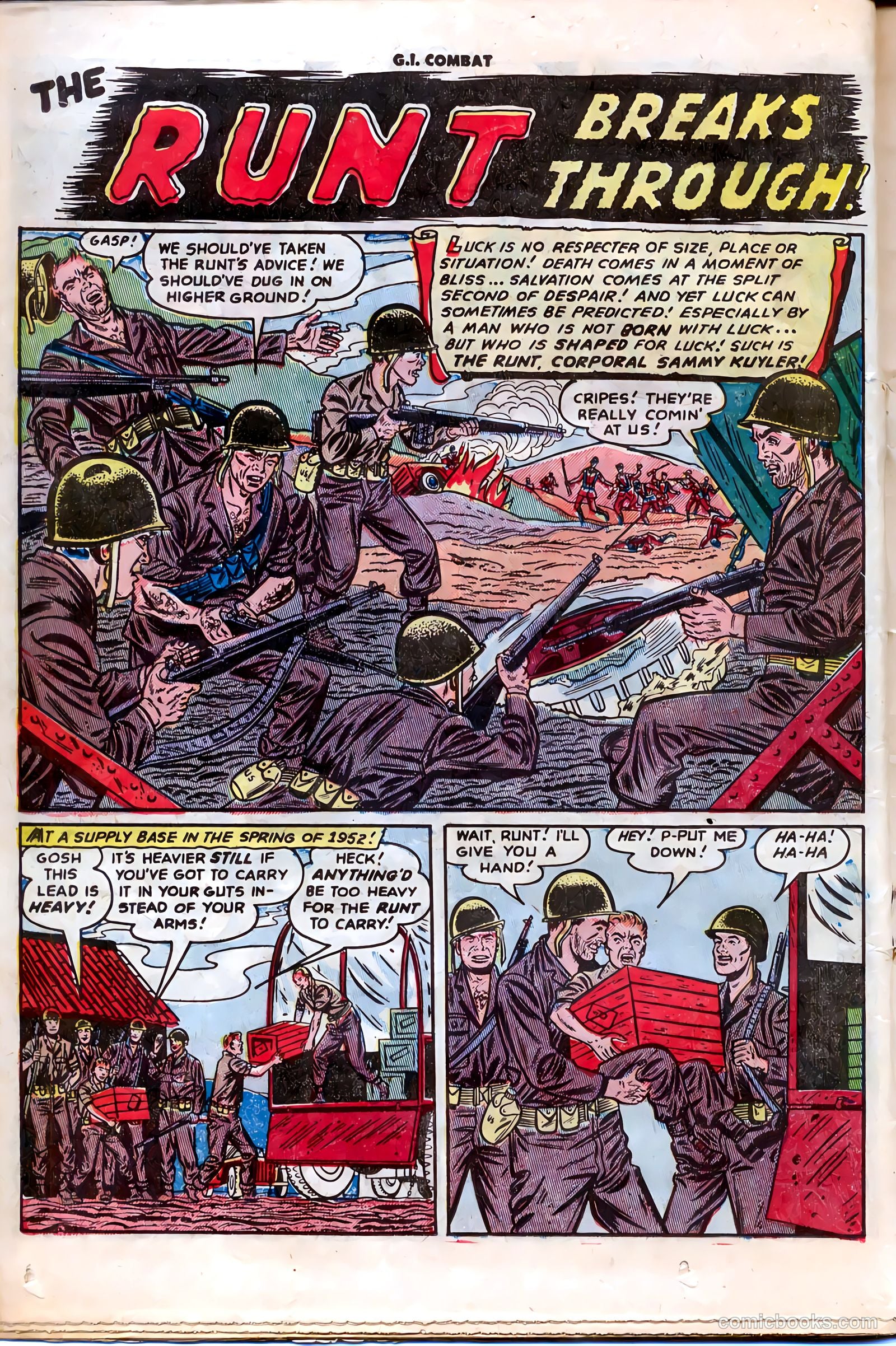 G.I. Combat #1 (1952) — page 18 of 36