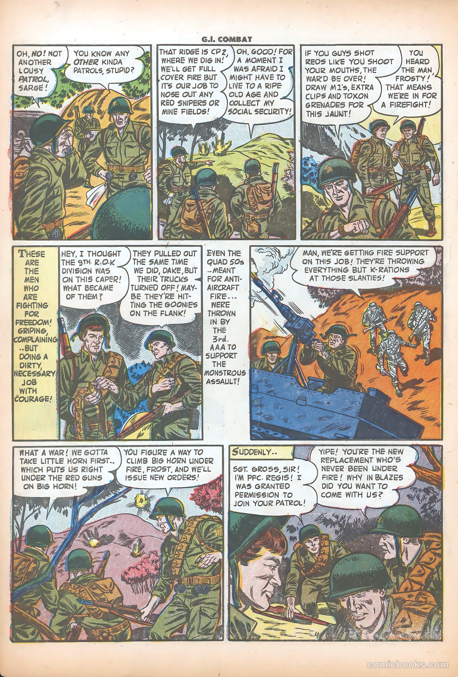 G.I. Combat #10 (1953) — page 7 of 37