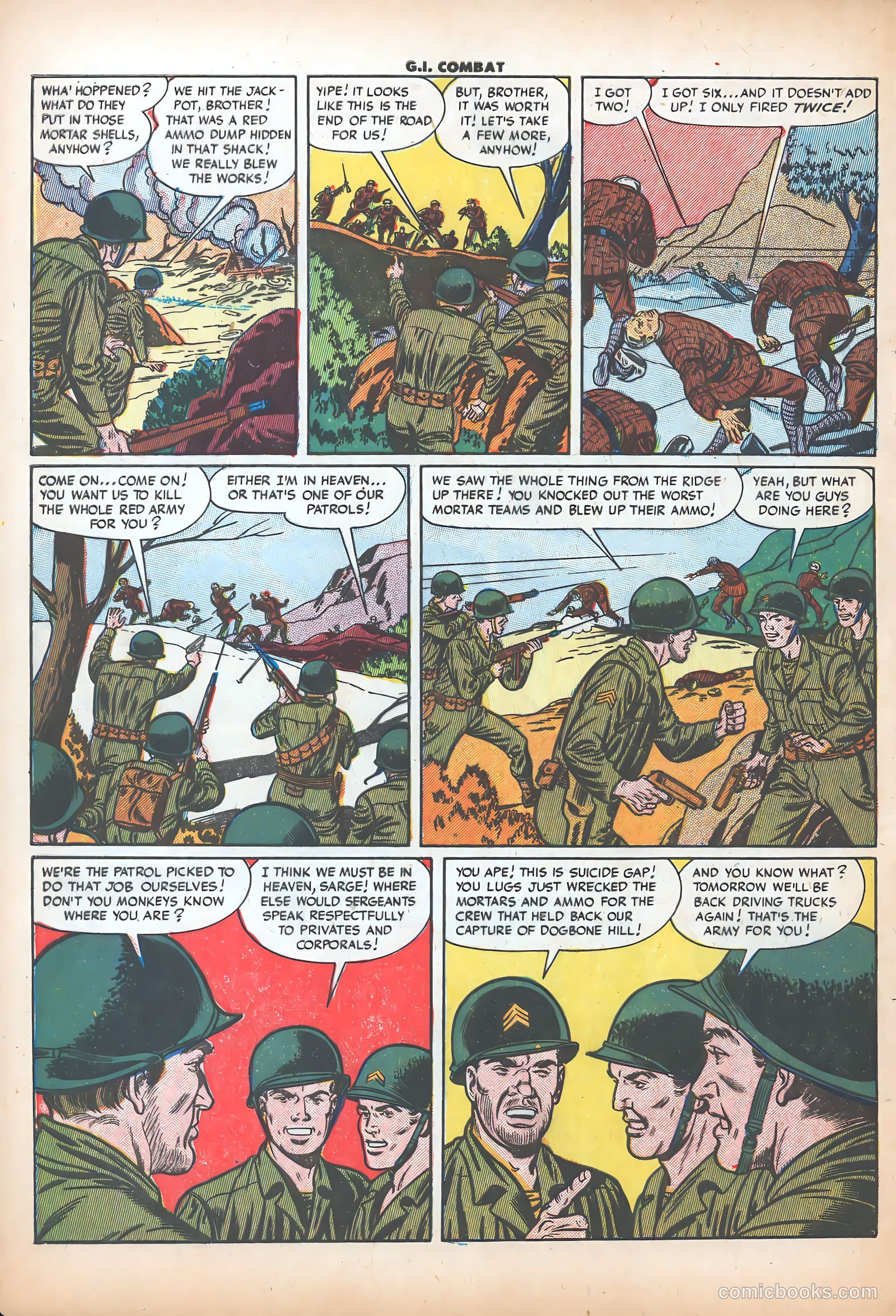 G.I. Combat #10 (1953) — page 33 of 37
