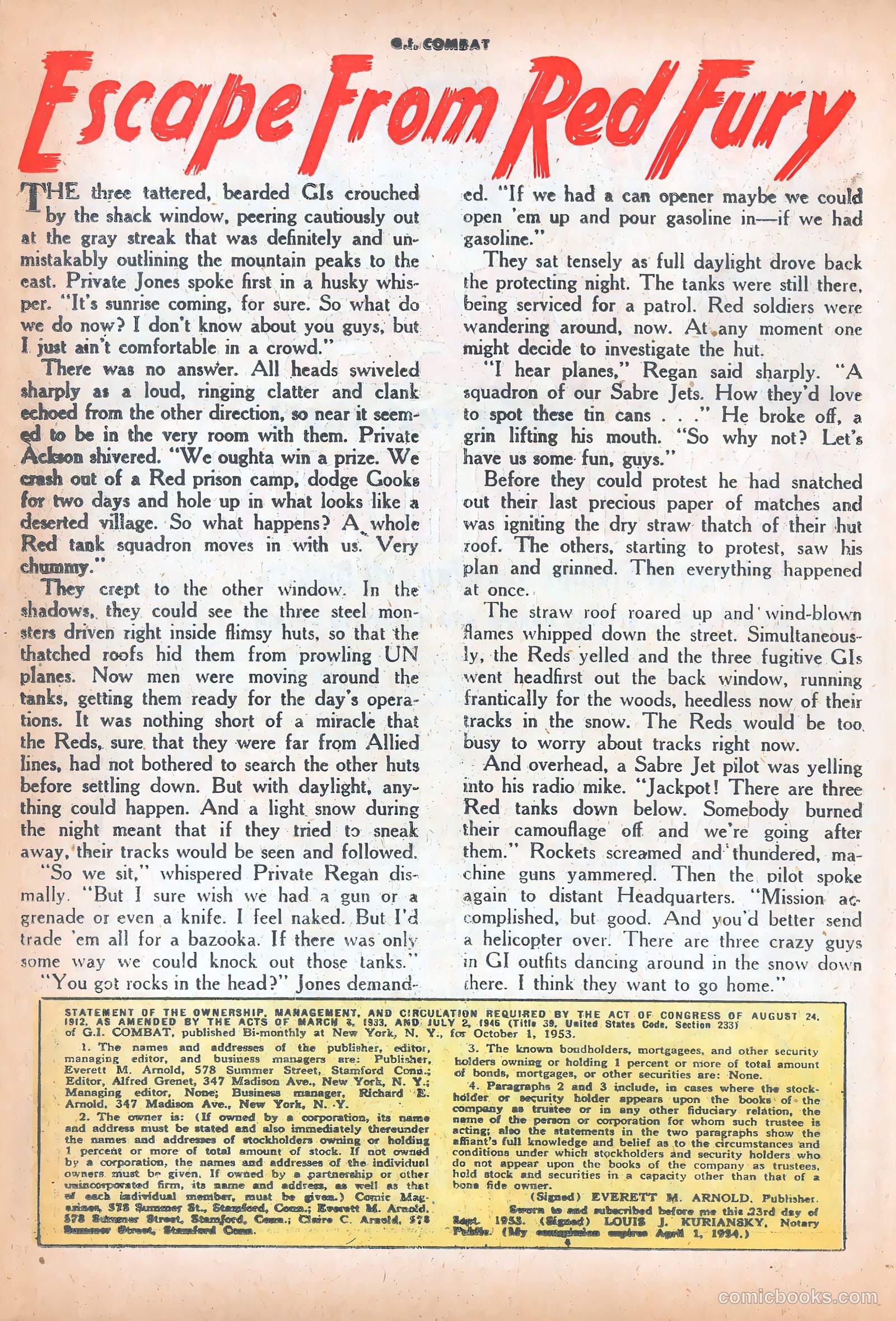 G.I. Combat #14 (1954) — page 26 of 35