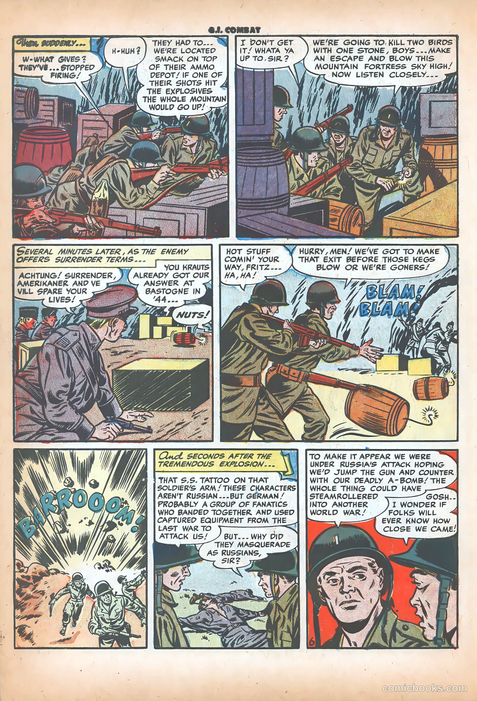 G.I. Combat #14 (1954) — page 32 of 35