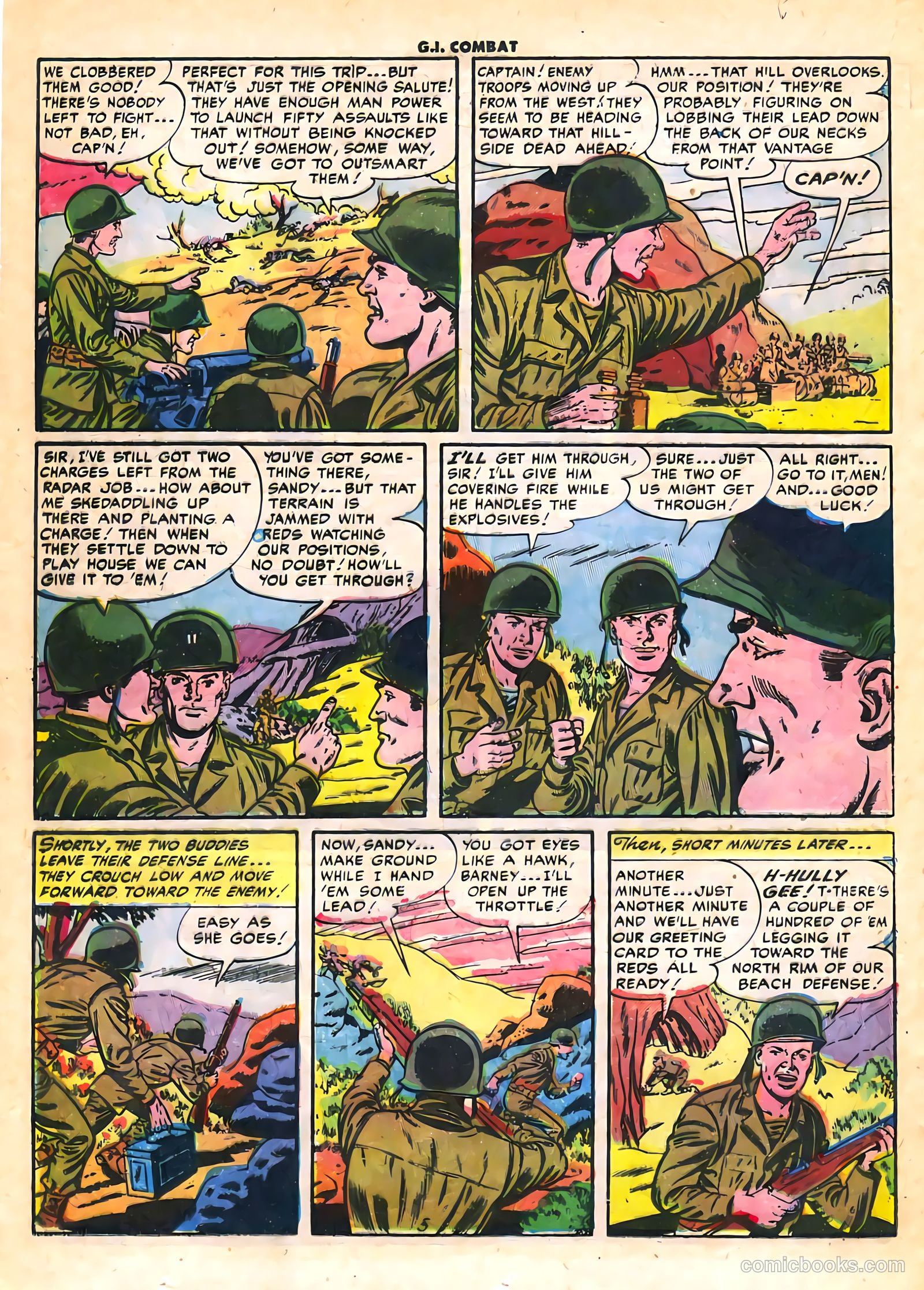 G.I. Combat #16 (1954) — page 22 of 36