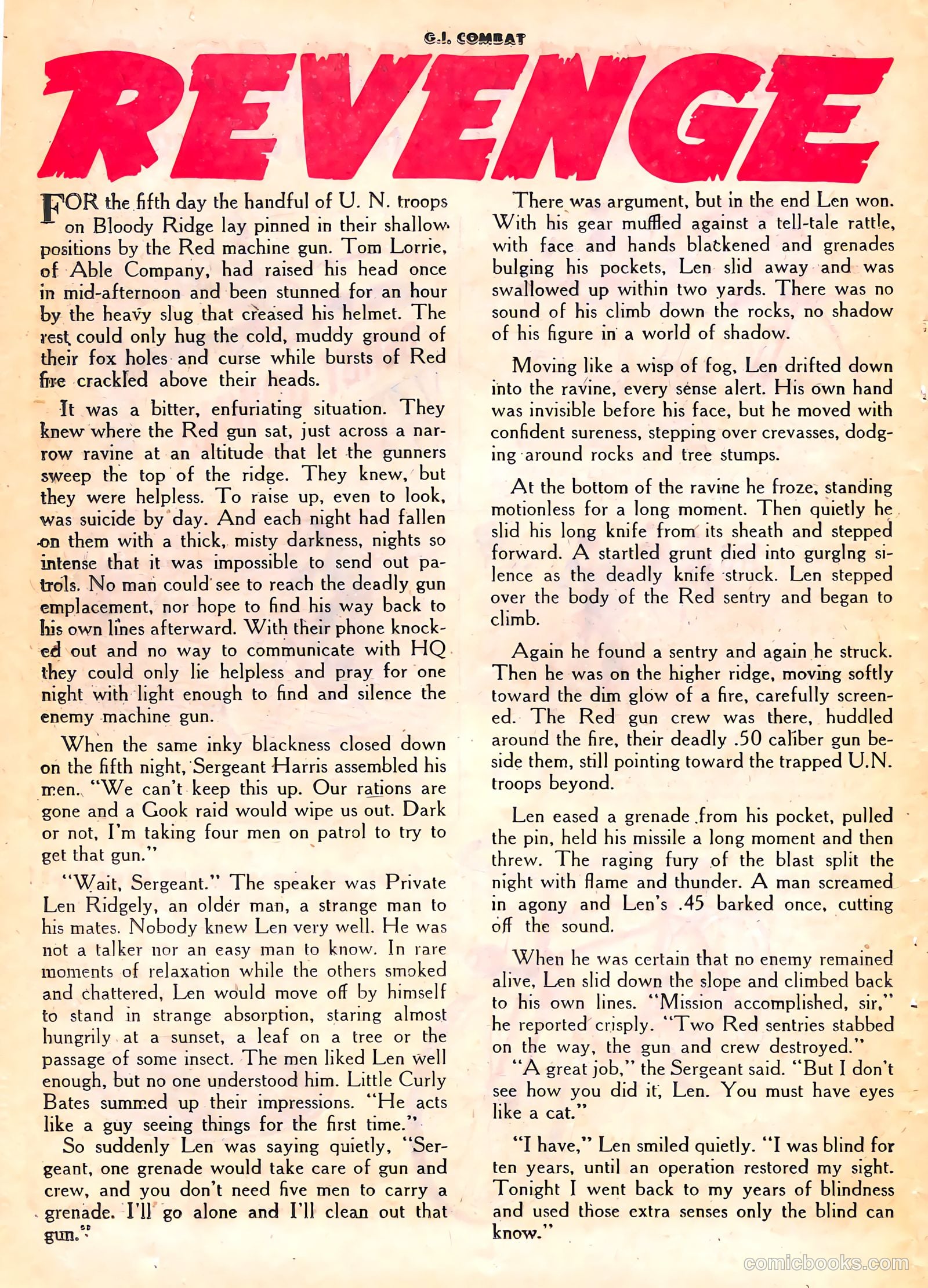 G.I. Combat #16 (1954) — page 26 of 36