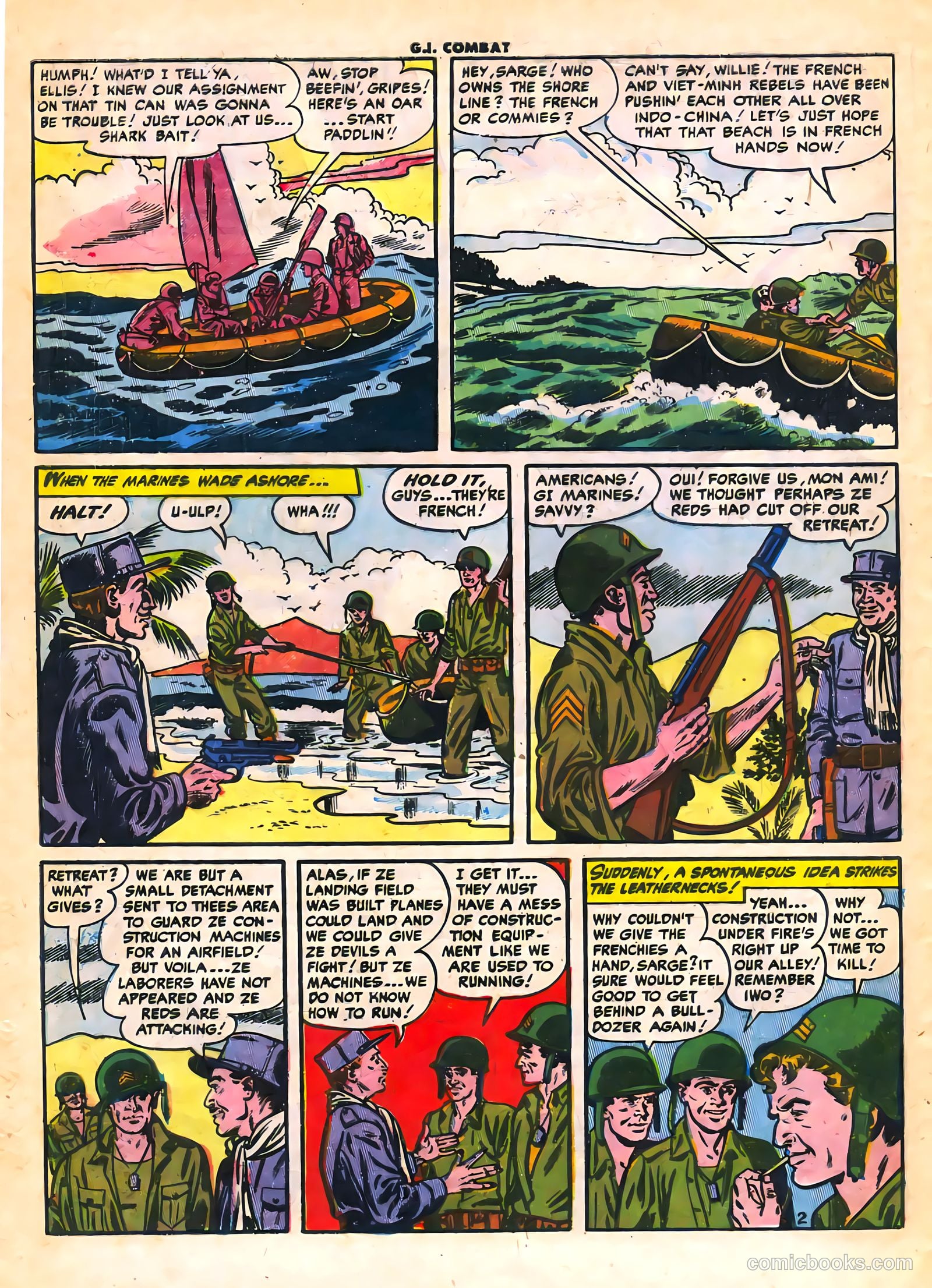 G.I. Combat #16 (1954) — page 28 of 36