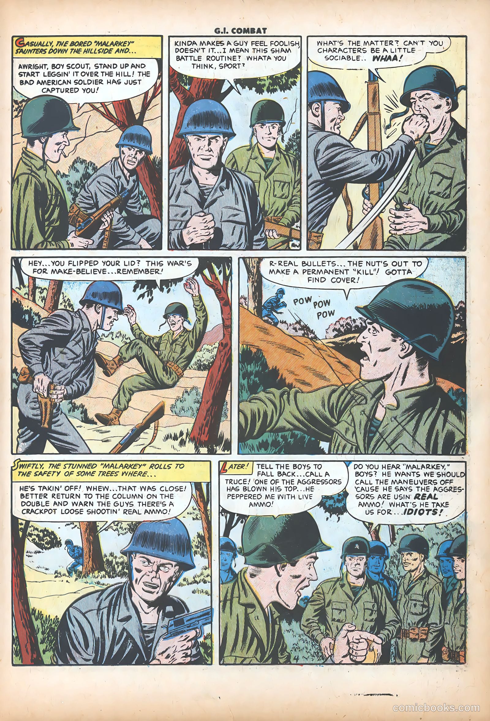 G.I. Combat #18 (1954) — page 22 of 37