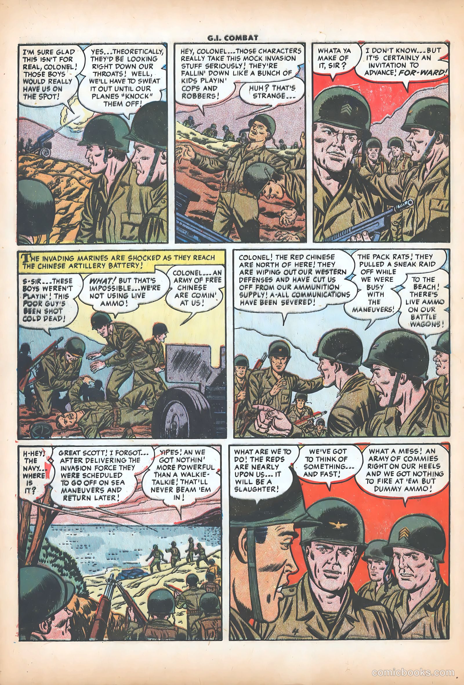 G.I. Combat #19 (1954) — page 6 of 36