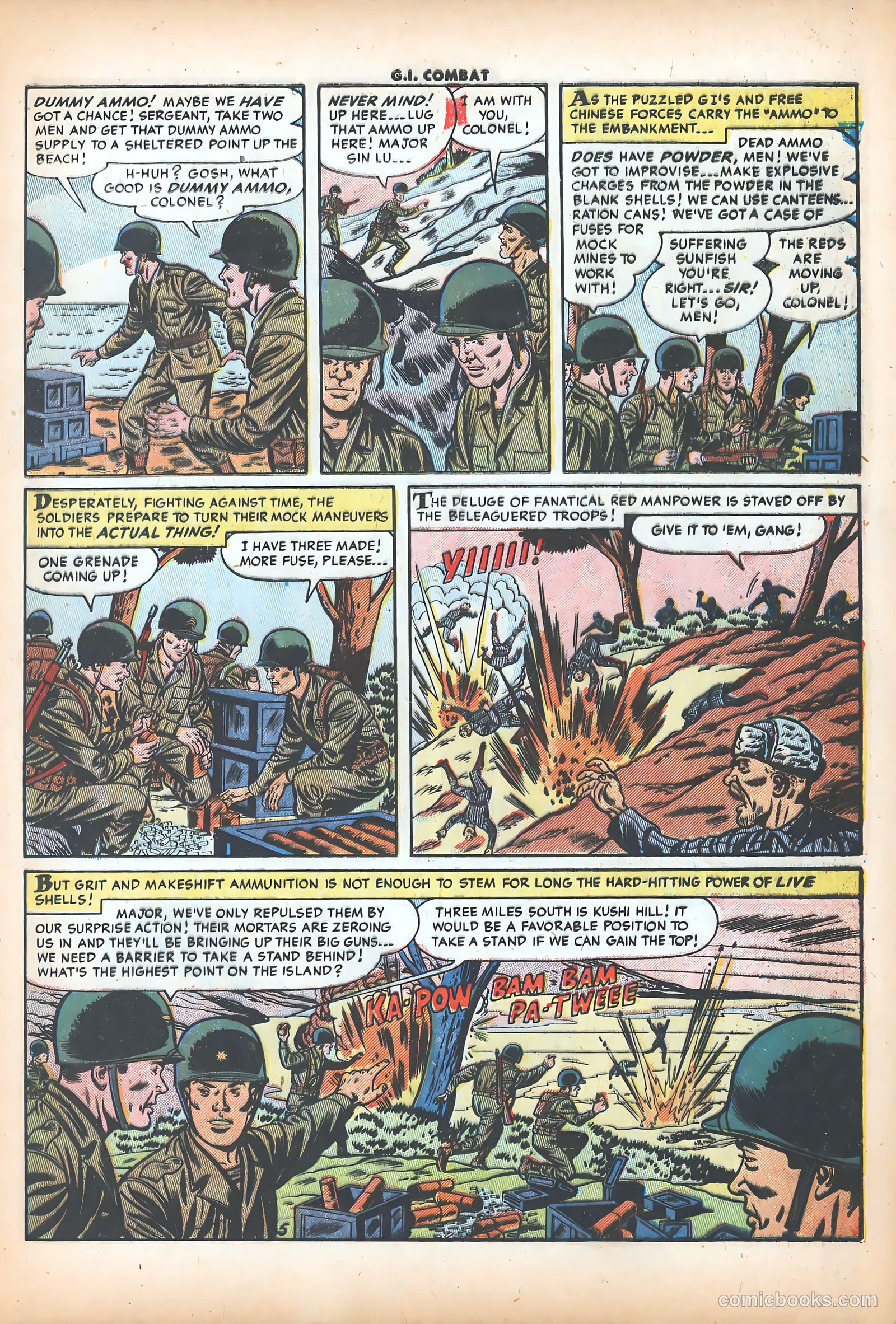 G.I. Combat #19 (1954) — page 7 of 36
