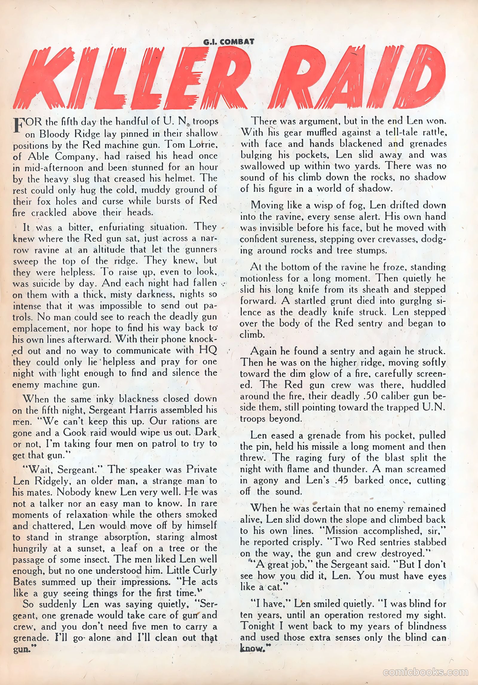 G.I. Combat #2 (1952) — page 26 of 36