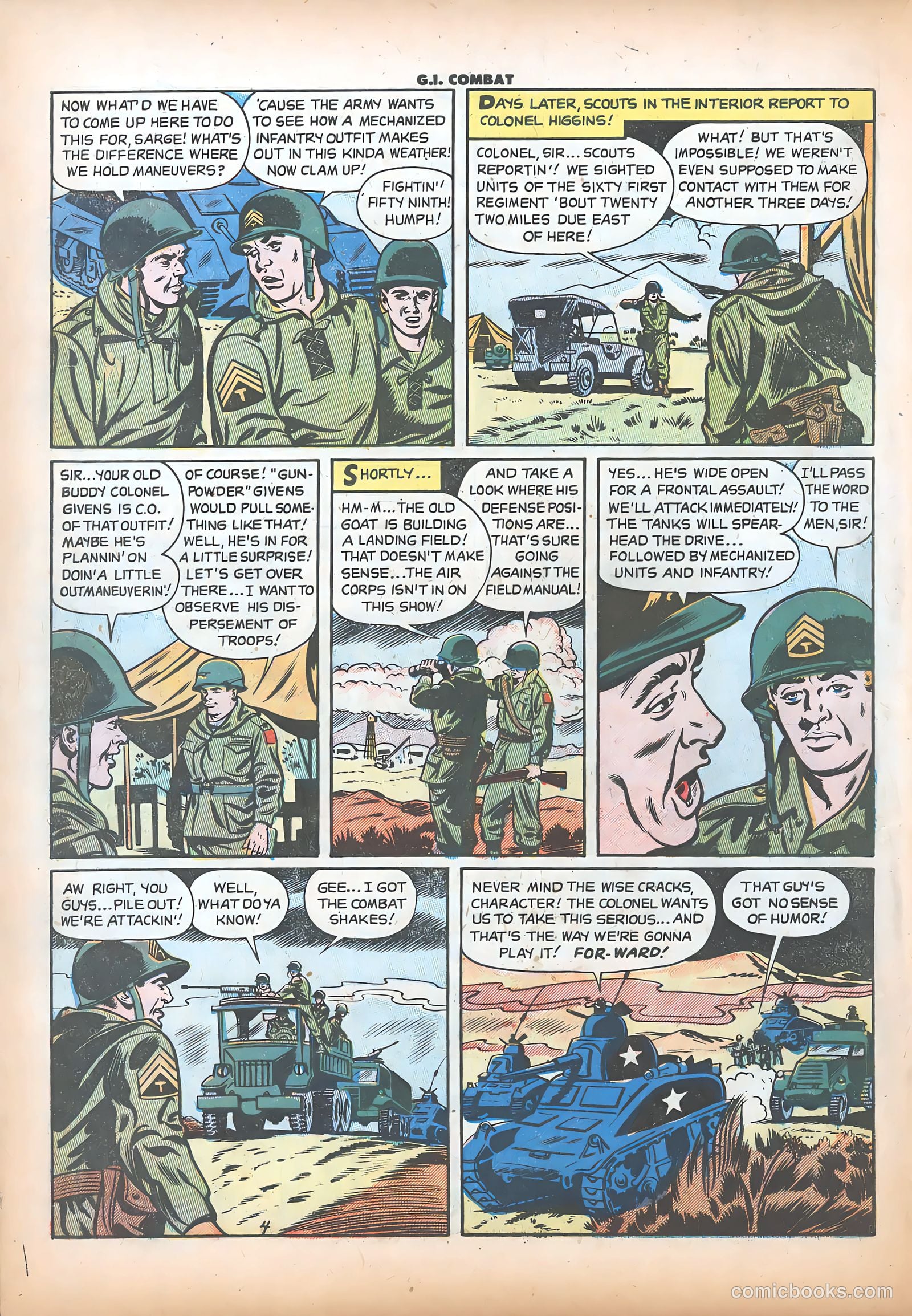 G.I. Combat #21 (1955) — page 6 of 36