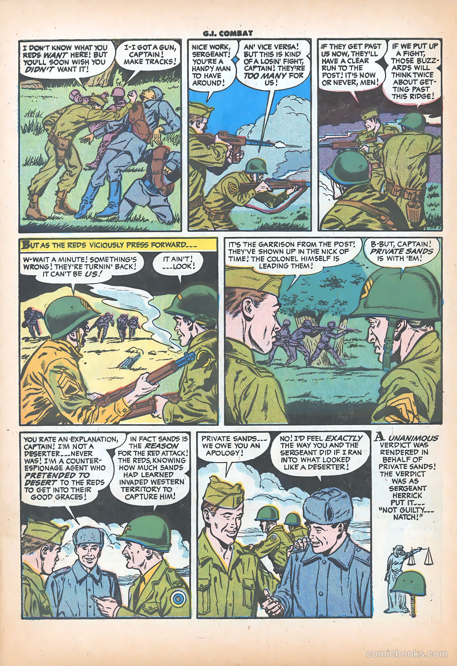 G.I. Combat #37 (1956) — page 32 of 36