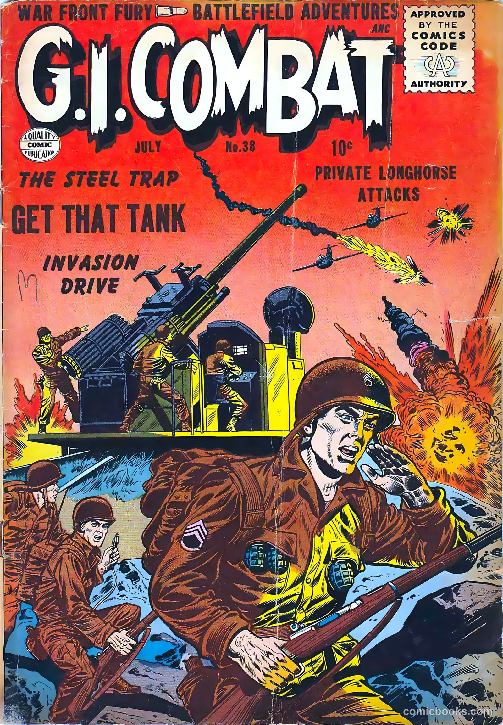 G.I. Combat #38 (1956) — page 2 of 37