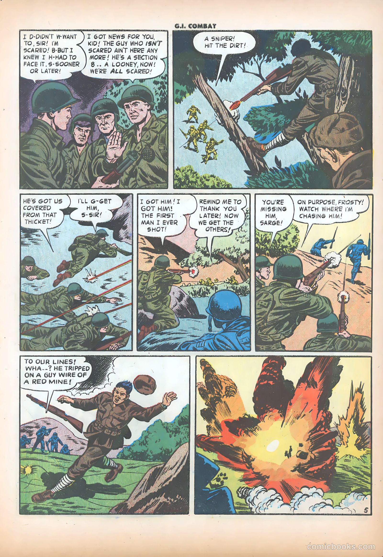 G.I. Combat #39 (1956) — page 7 of 36