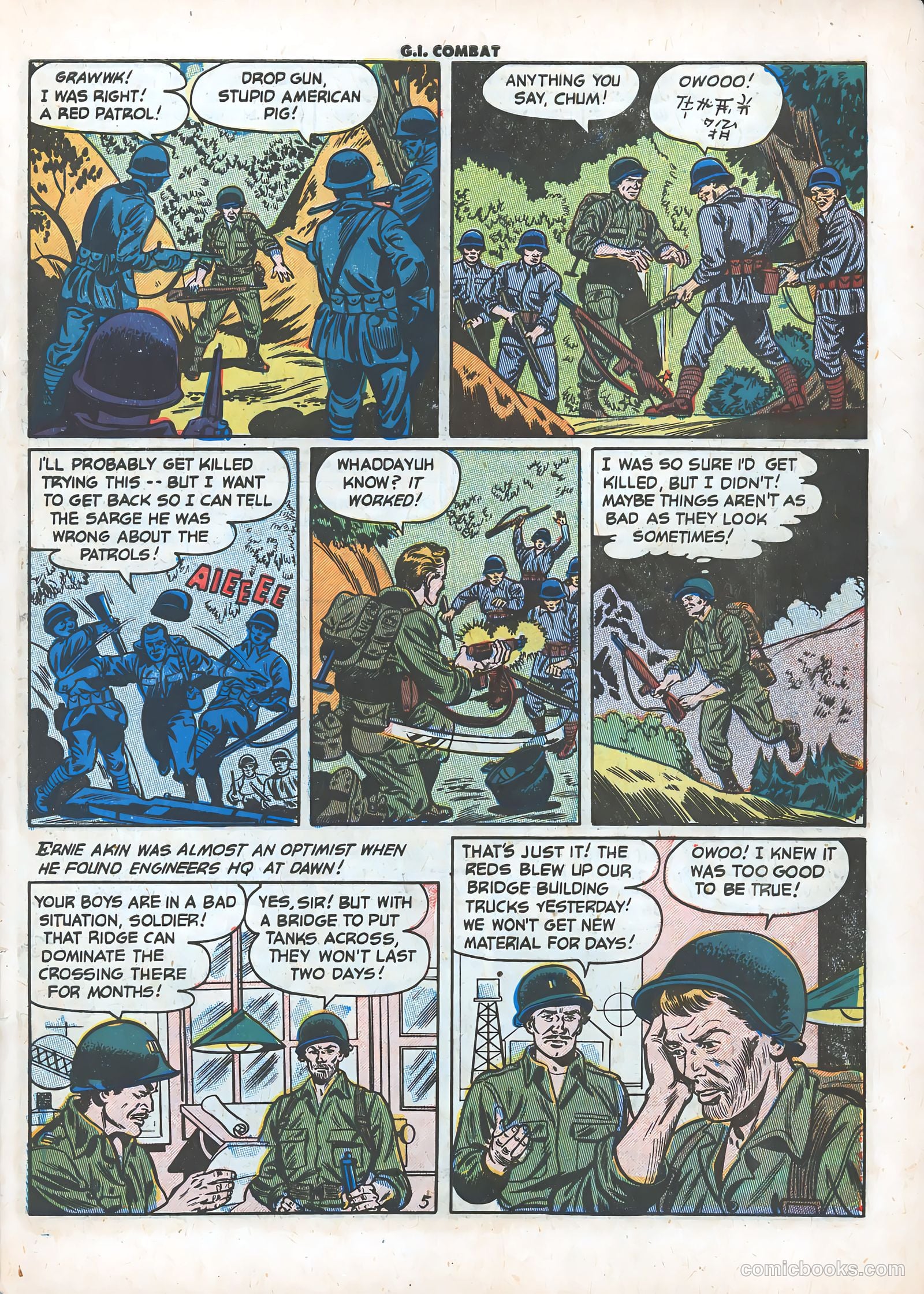 G.I. Combat #4 (1953) — page 7 of 36