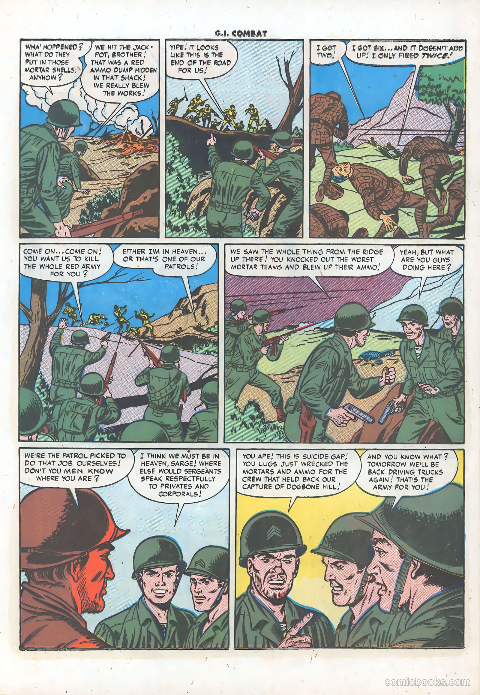 G.I. Combat #40 (1956) — page 17 of 36