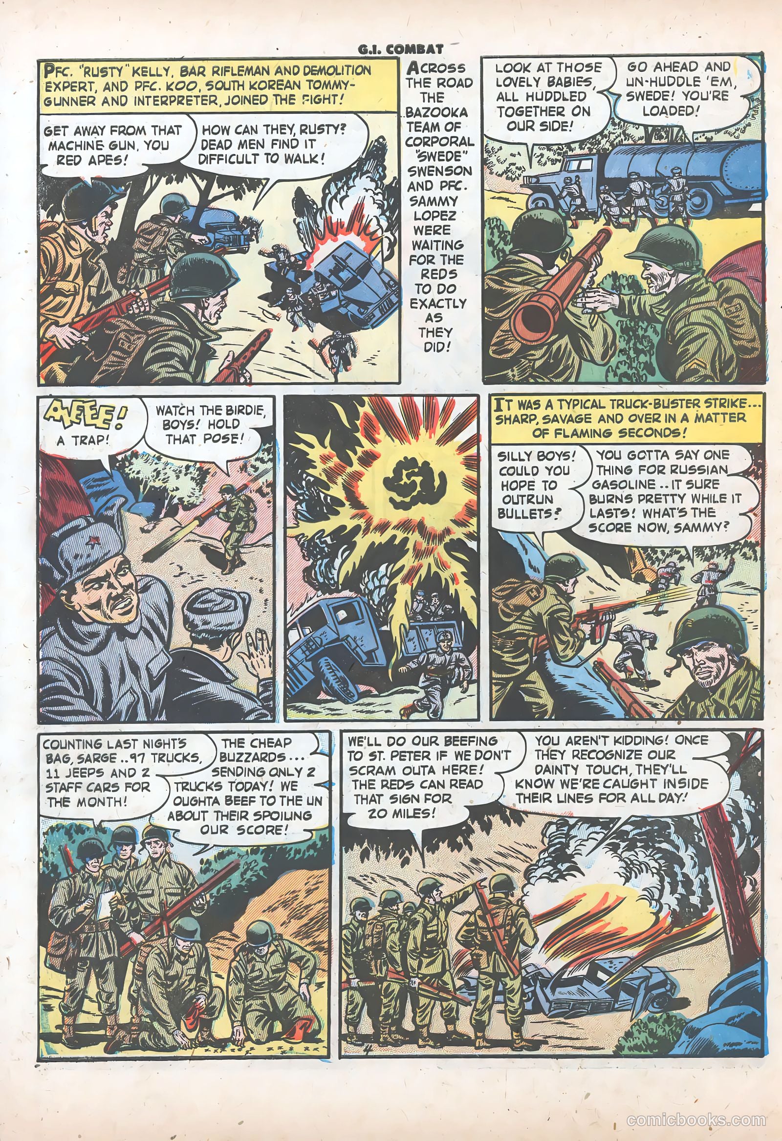 G.I. Combat #9 (1953) — page 6 of 36