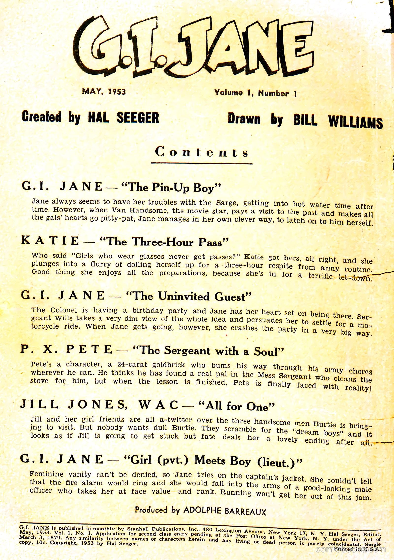 G.I. Jane #1 (1953) — page 2 of 36