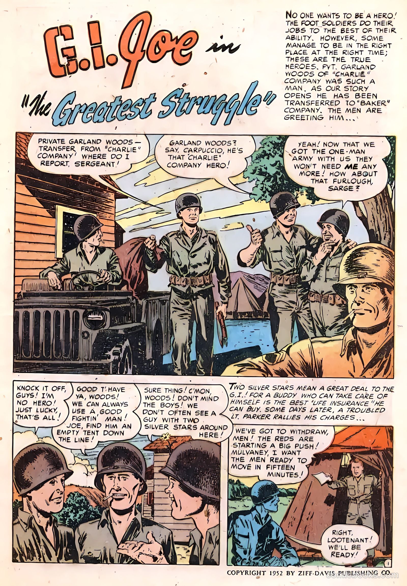 G.I. Joe #14 (1952) — page 3 of 52