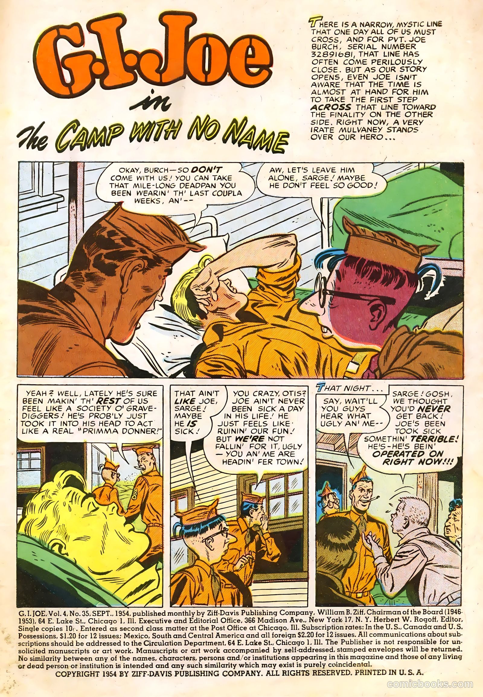 G.I. Joe #35 (1954) — page 3 of 36