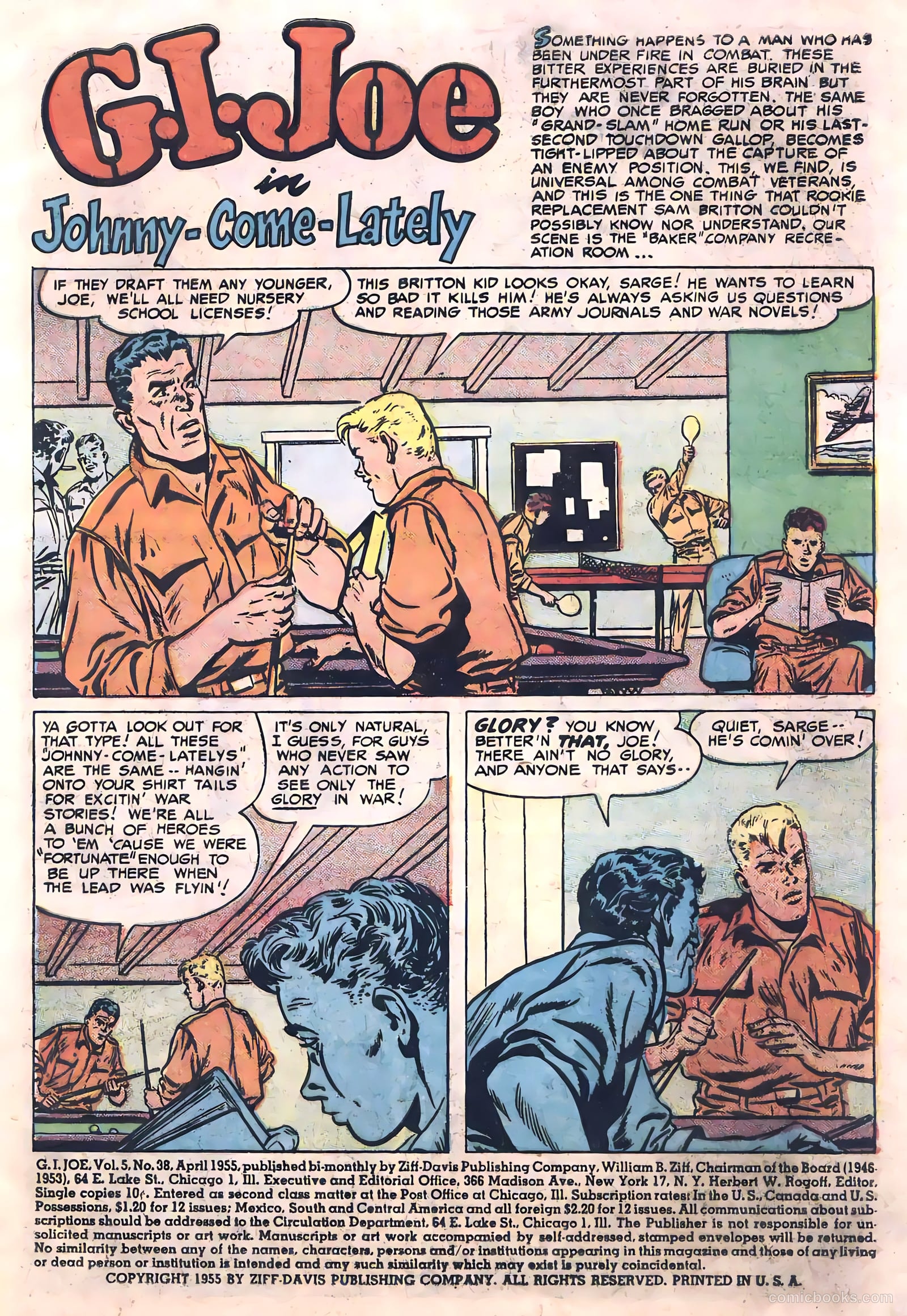 G.I. Joe #38 (1955) — page 3 of 36