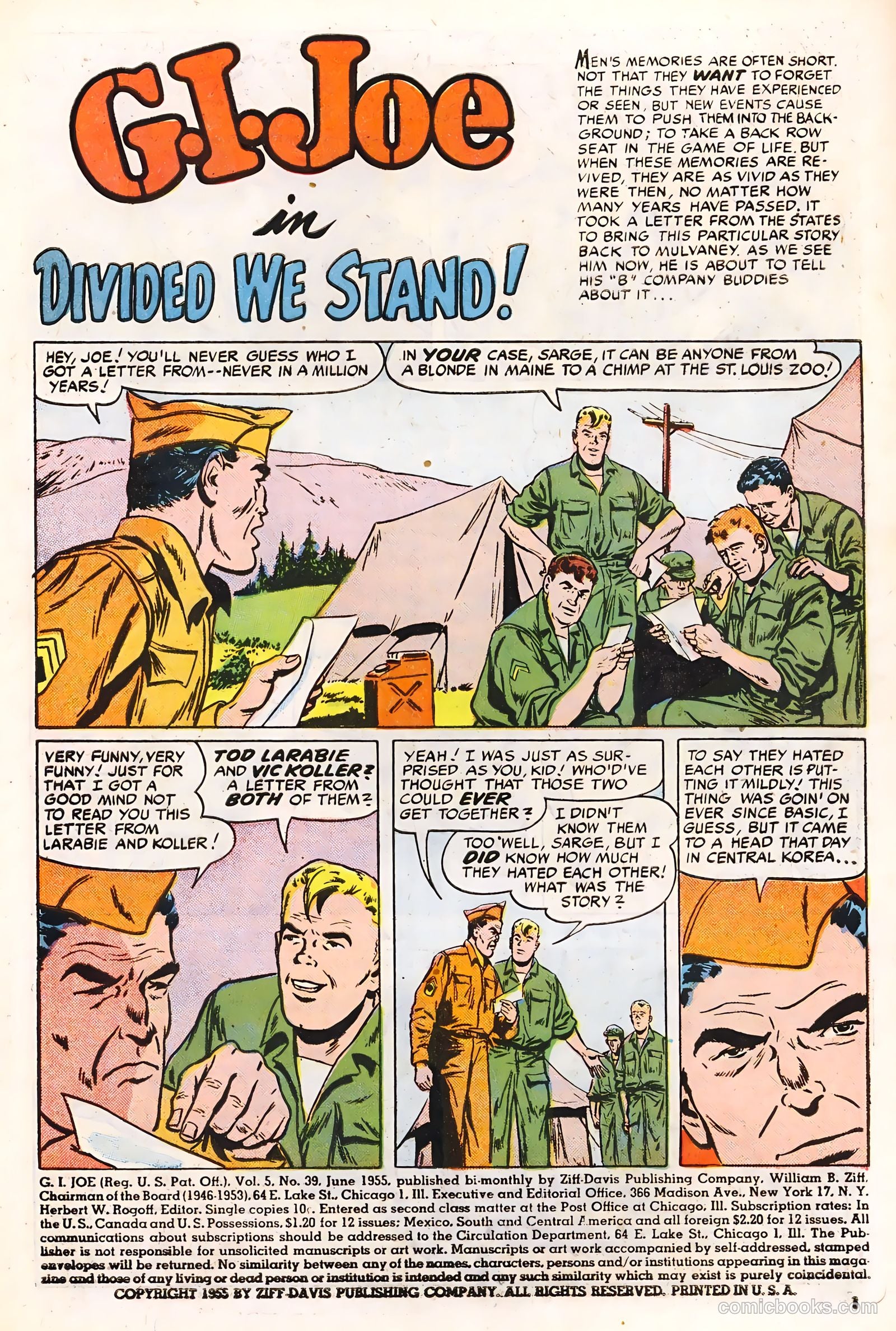 G.I. Joe #39 (1955) — page 3 of 36