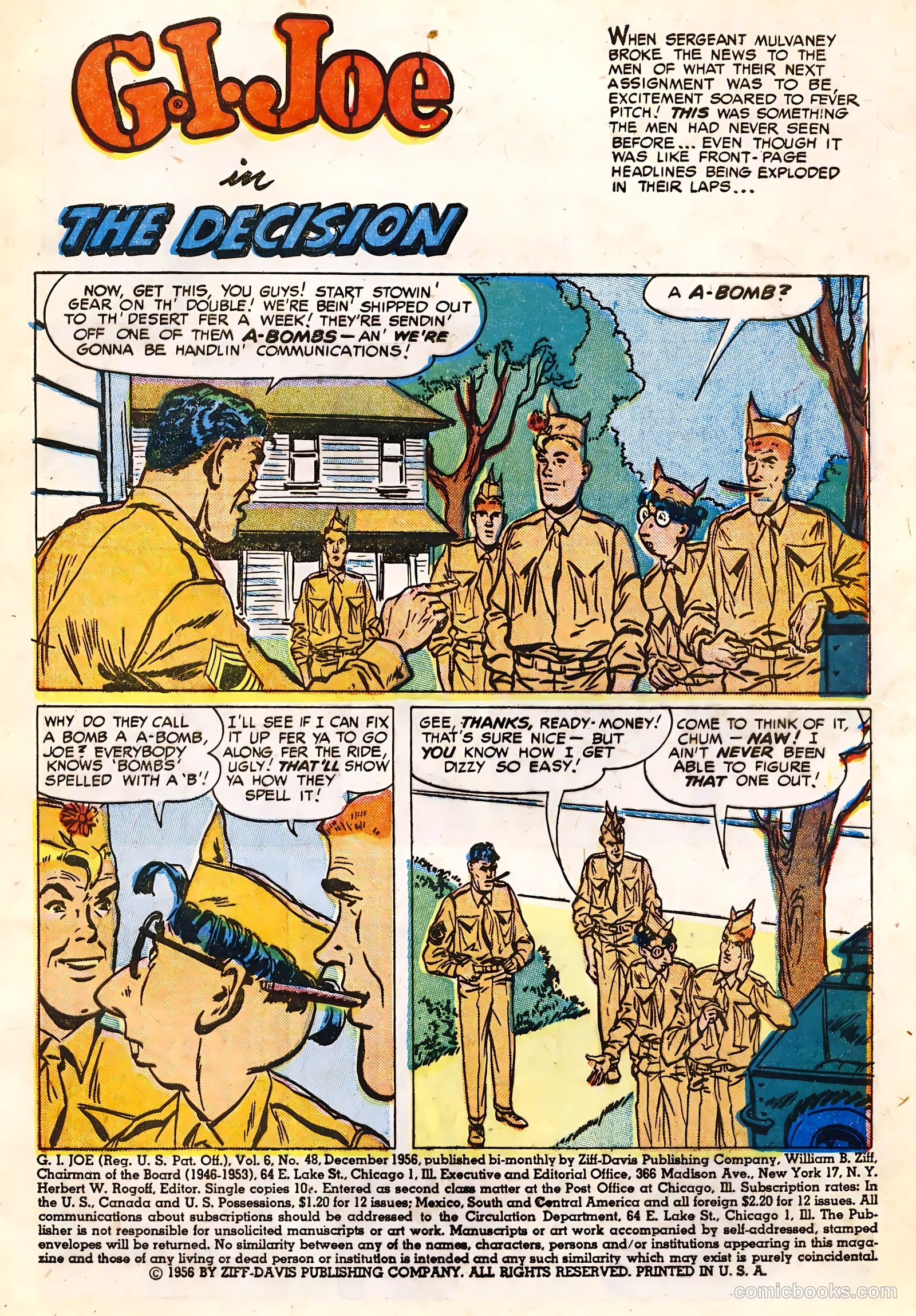 G.I. Joe #48 (1956) — page 3 of 36