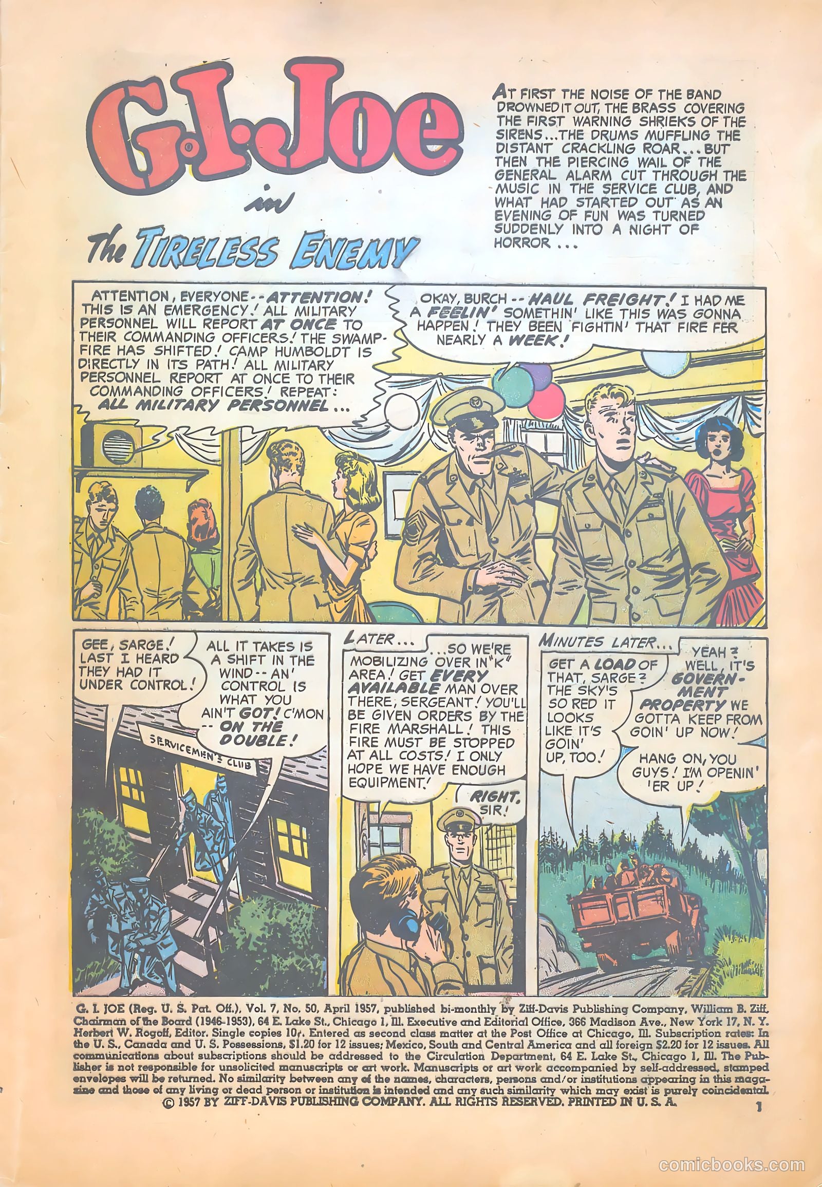 G.I. Joe #50 (1957) — page 3 of 36