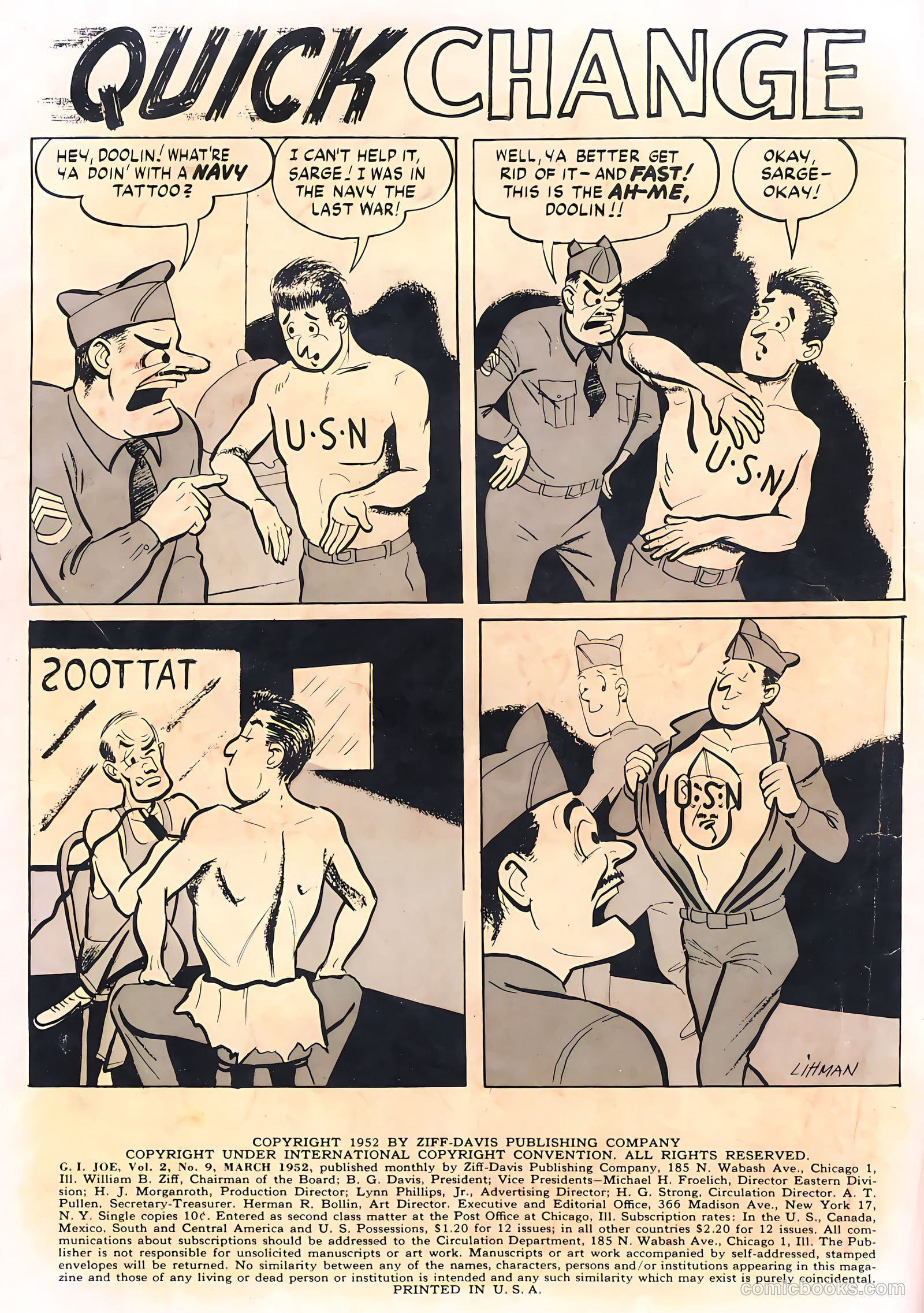 G.I. Joe #9 (1952) — page 2 of 52