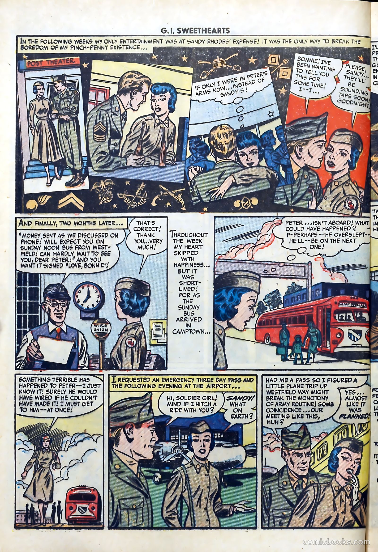G.I. Sweethearts #33 (1953) — page 8 of 36