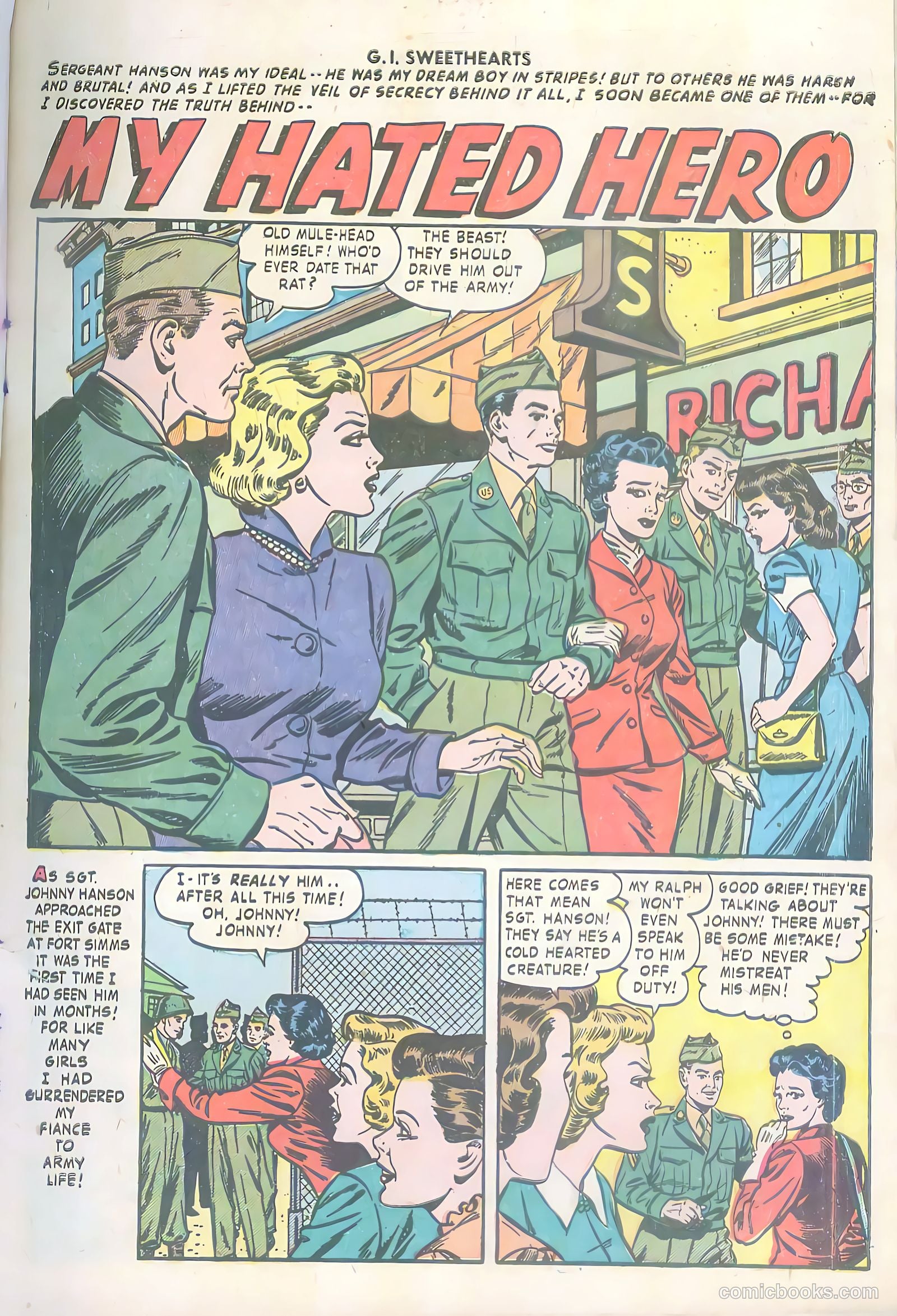 G.I. Sweethearts #34 (1953) — page 3 of 36