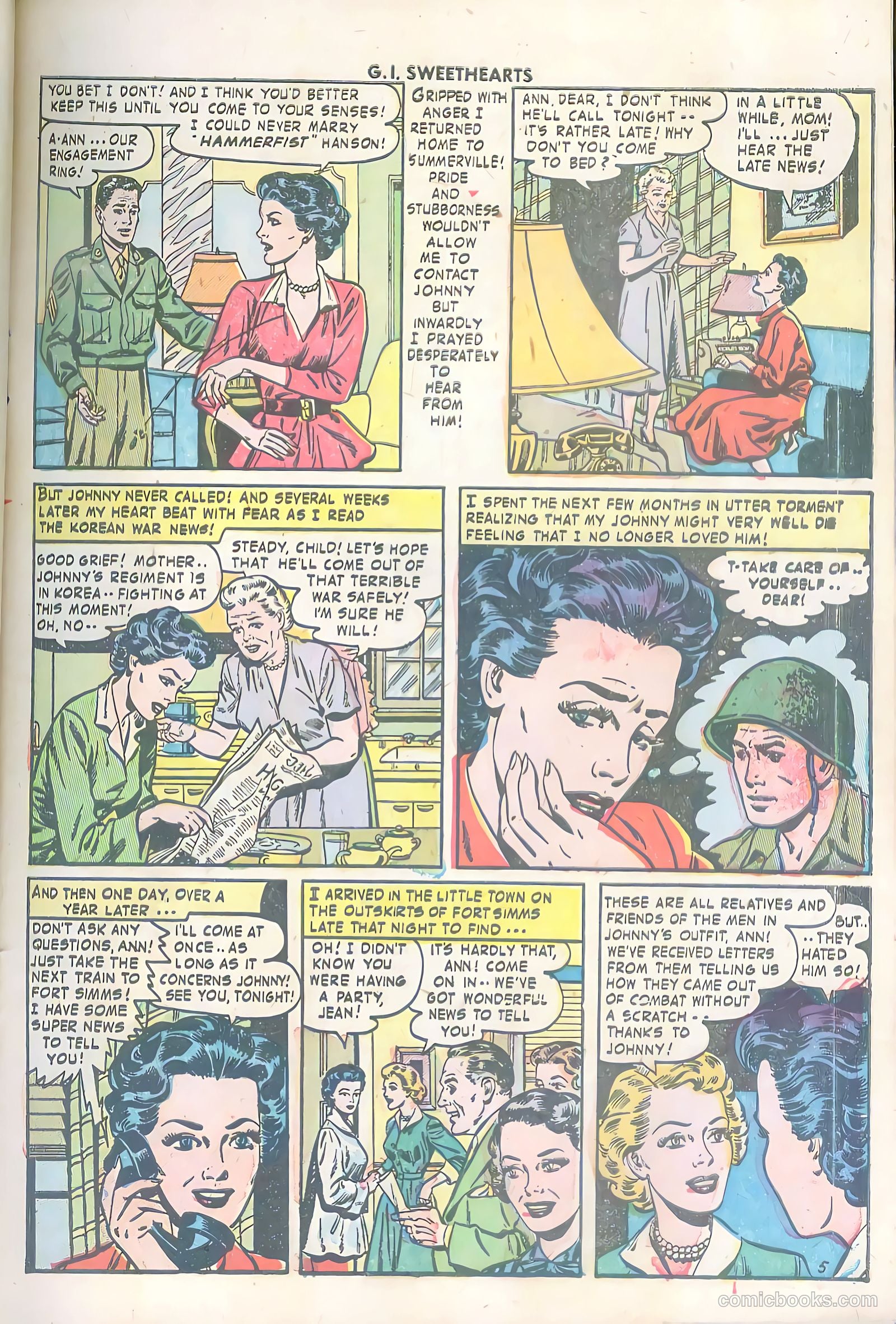 G.I. Sweethearts #34 (1953) — page 7 of 36