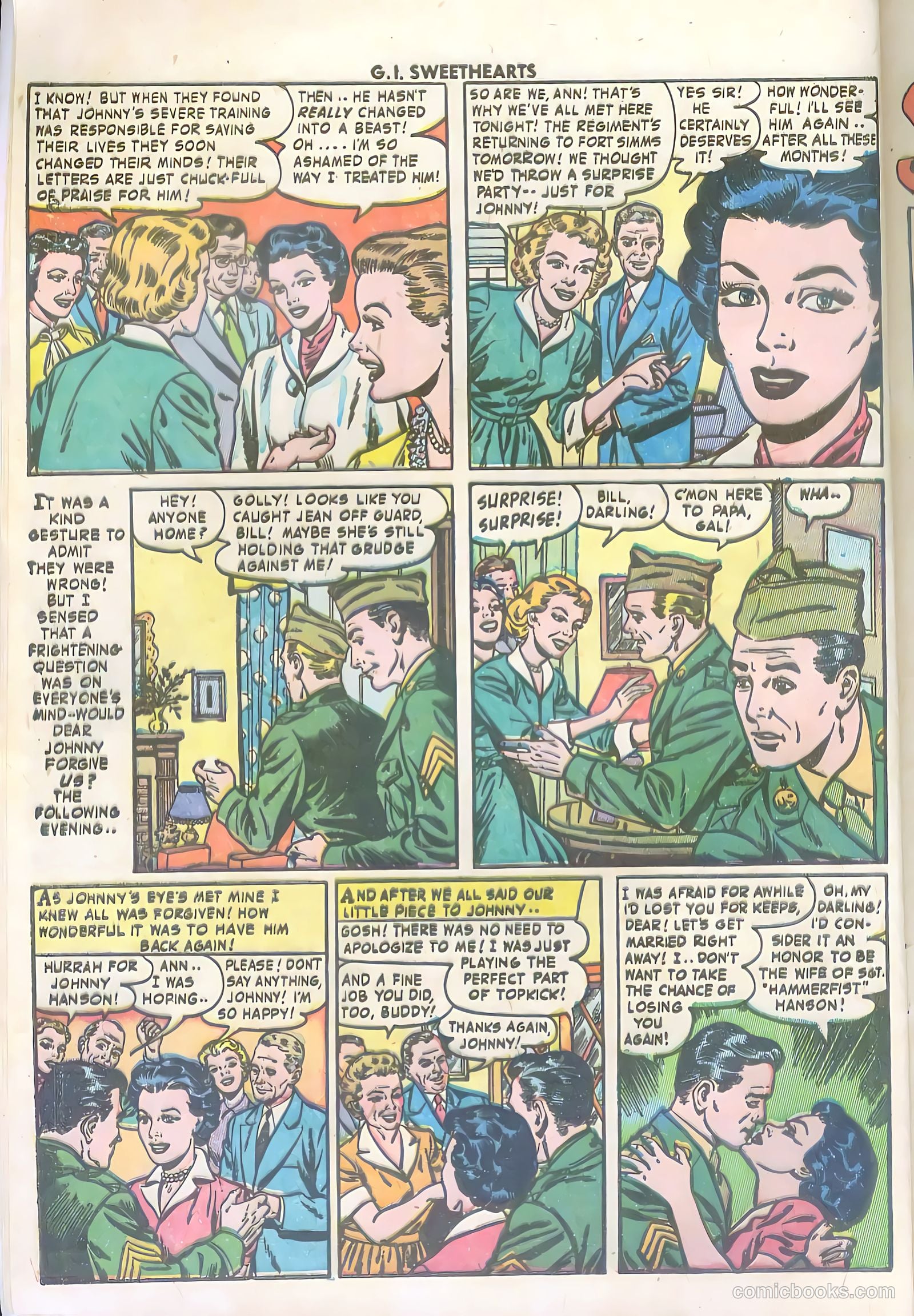 G.I. Sweethearts #34 (1953) — page 8 of 36