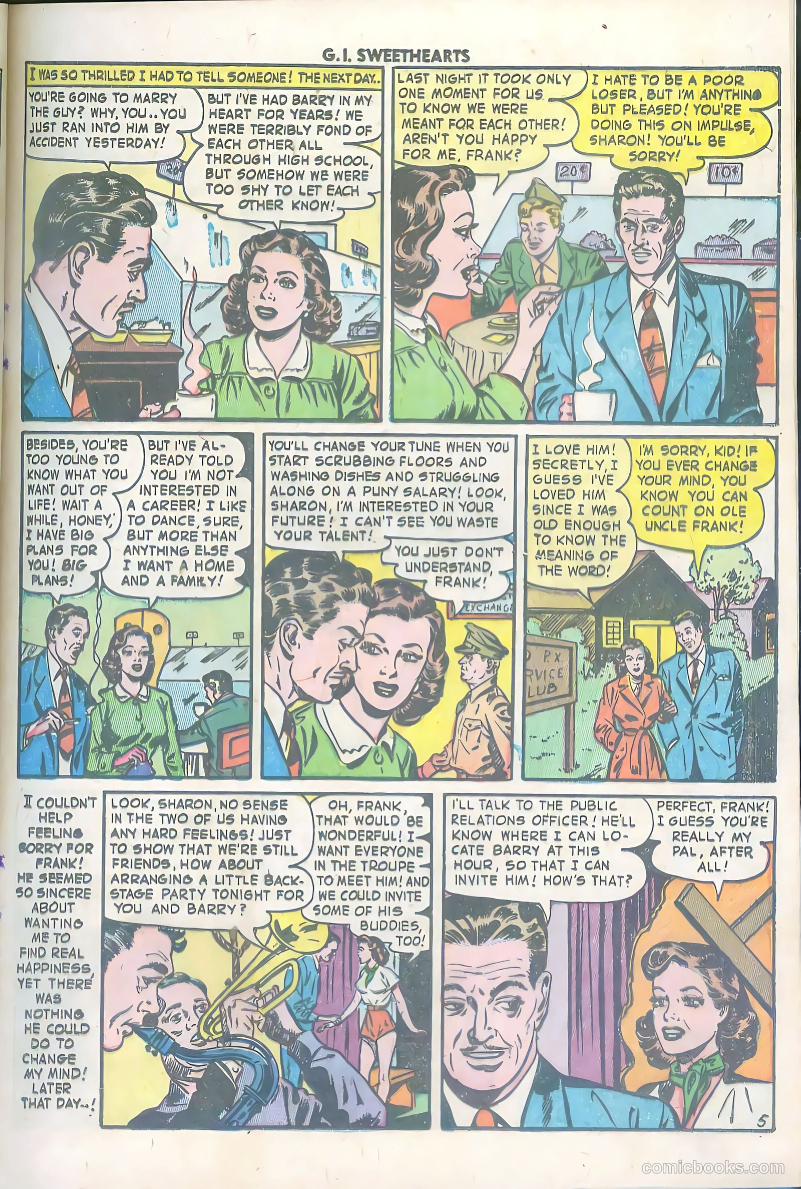 G.I. Sweethearts #34 (1953) — page 13 of 36