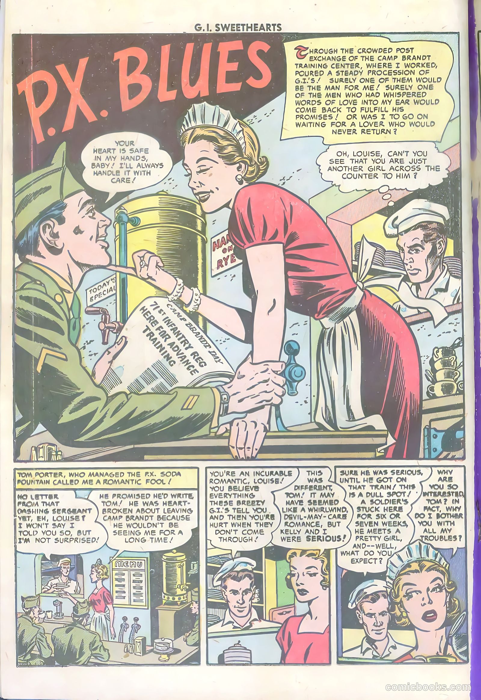 G.I. Sweethearts #34 (1953) — page 18 of 36