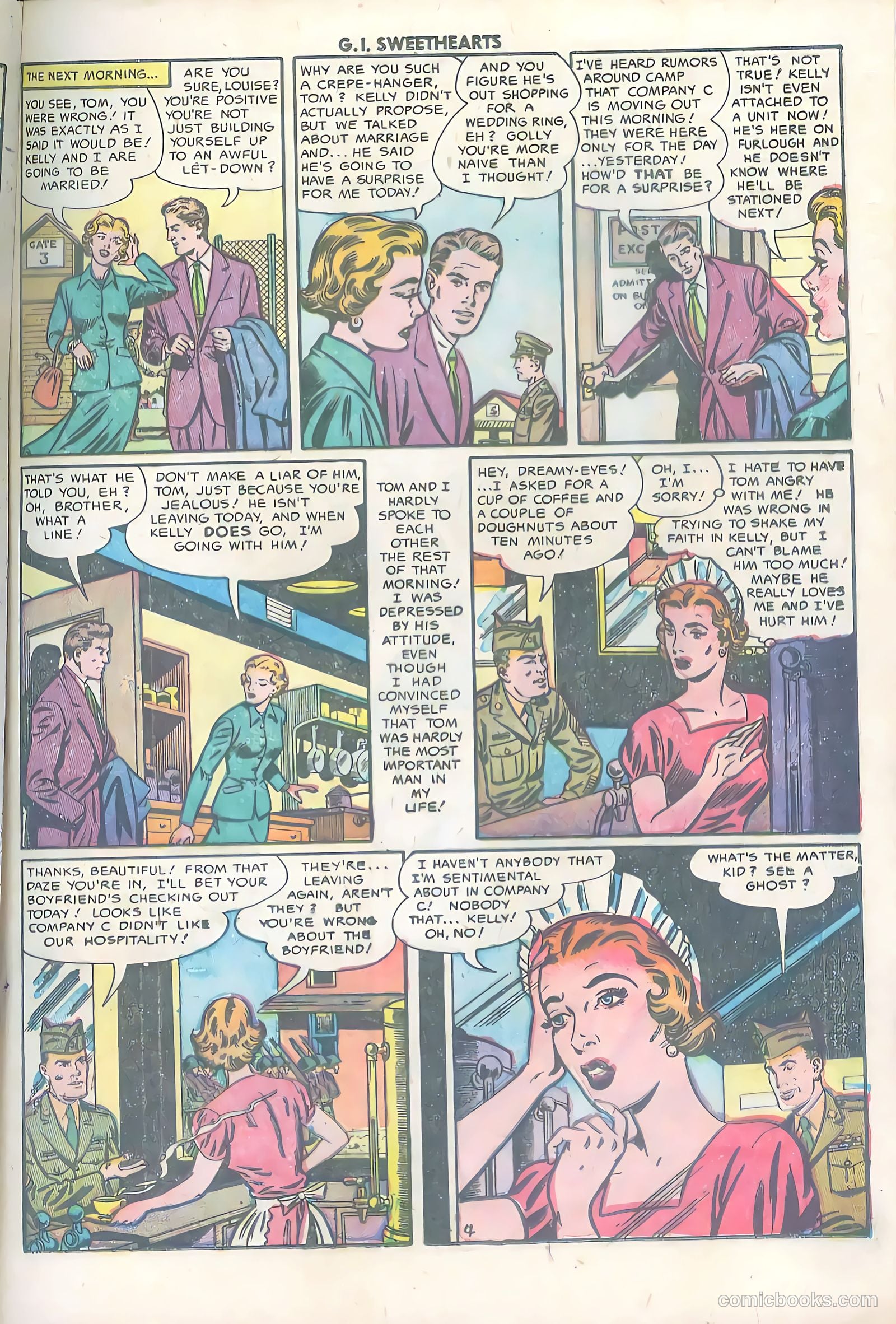 G.I. Sweethearts #34 (1953) — page 21 of 36
