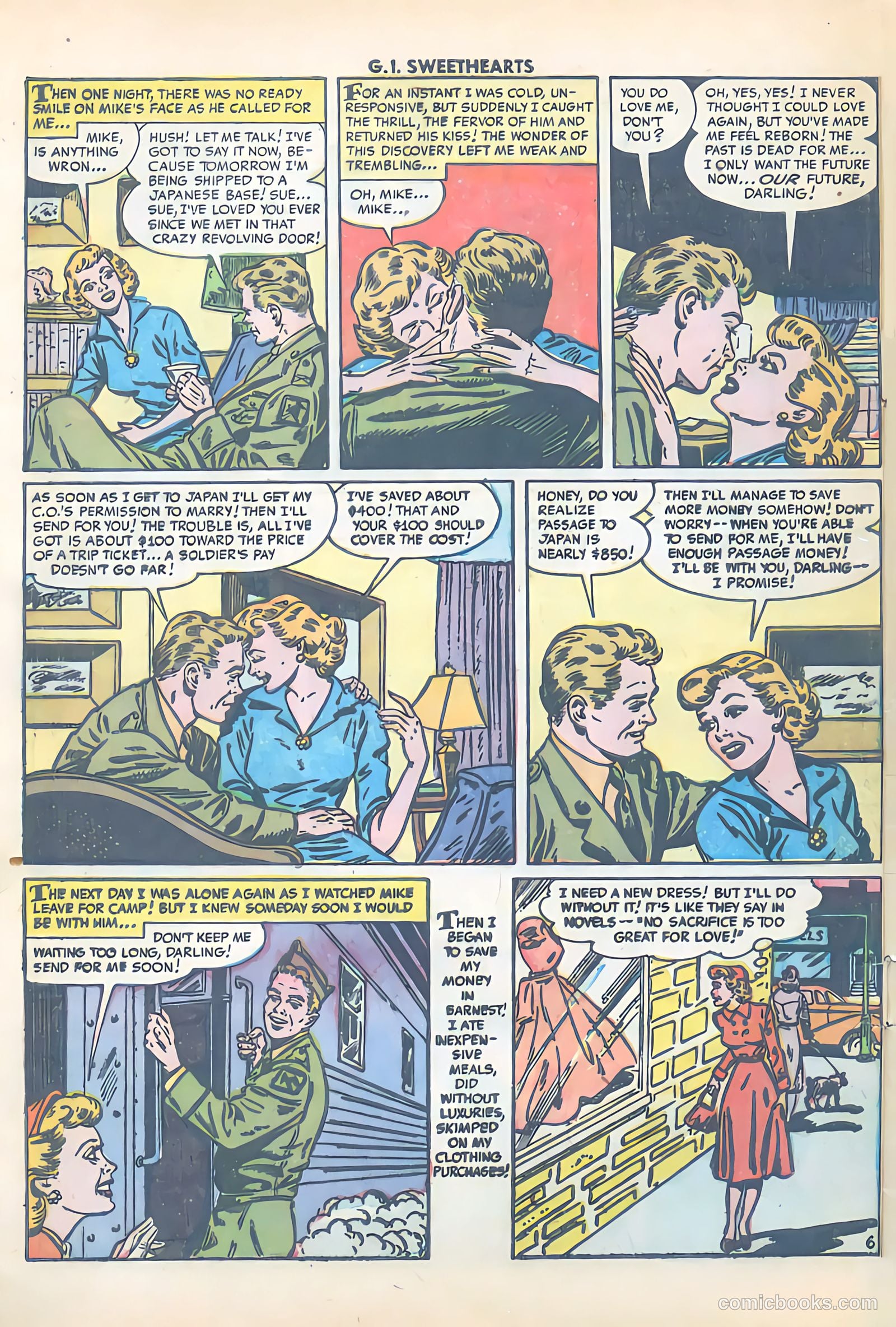 G.I. Sweethearts #35 (1953) — page 8 of 36