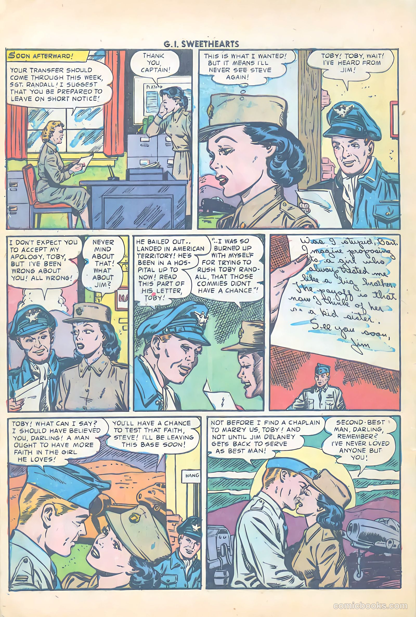 G.I. Sweethearts #35 (1953) — page 32 of 36
