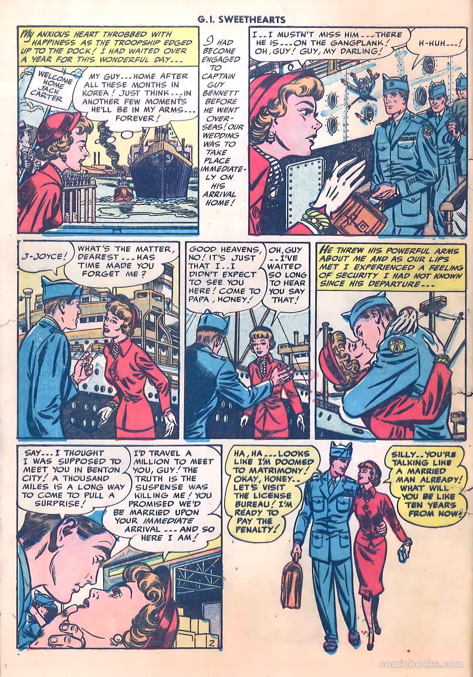 G.I. Sweethearts #36 (1953) — page 4 of 37