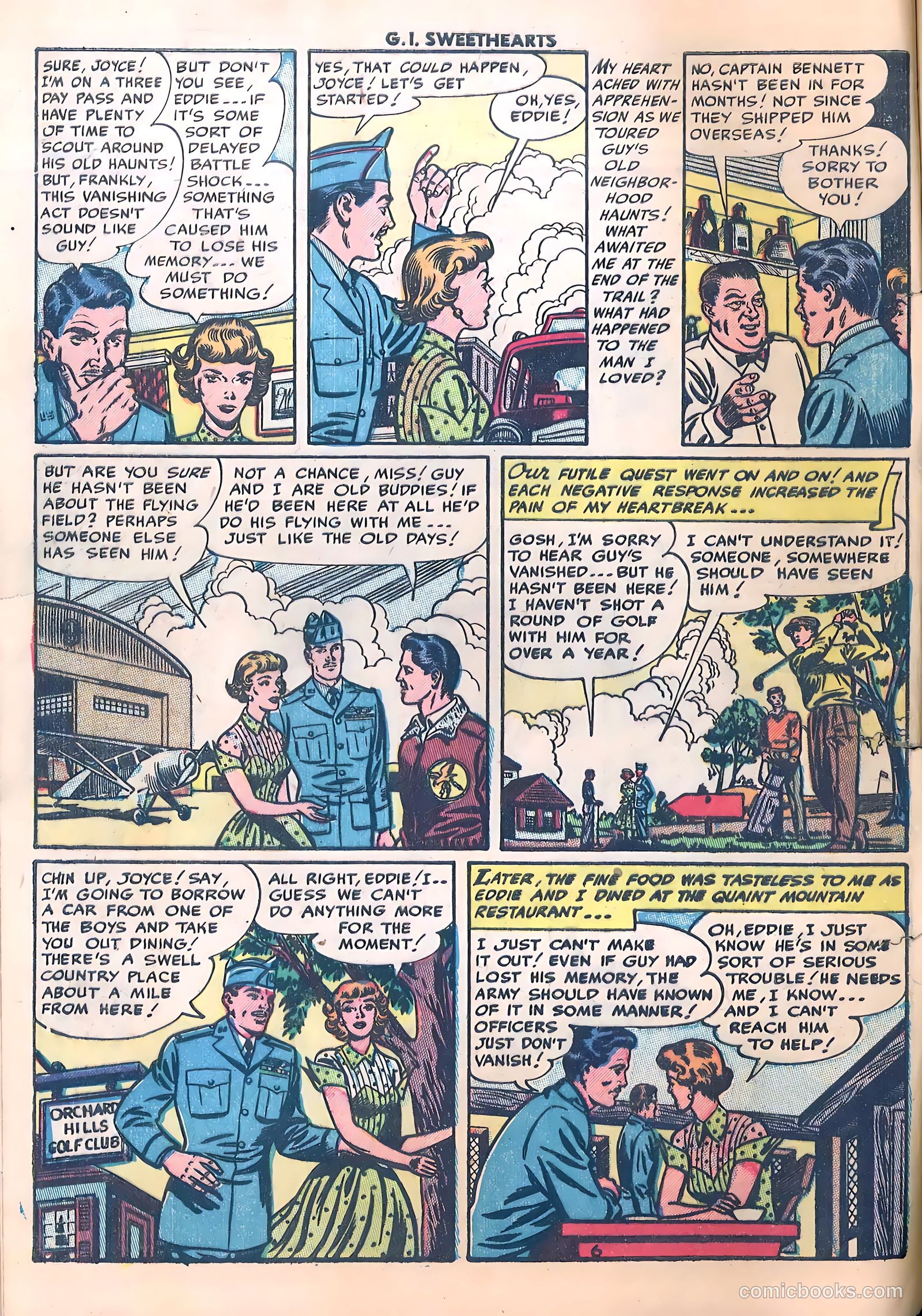 G.I. Sweethearts #36 (1953) — page 8 of 37