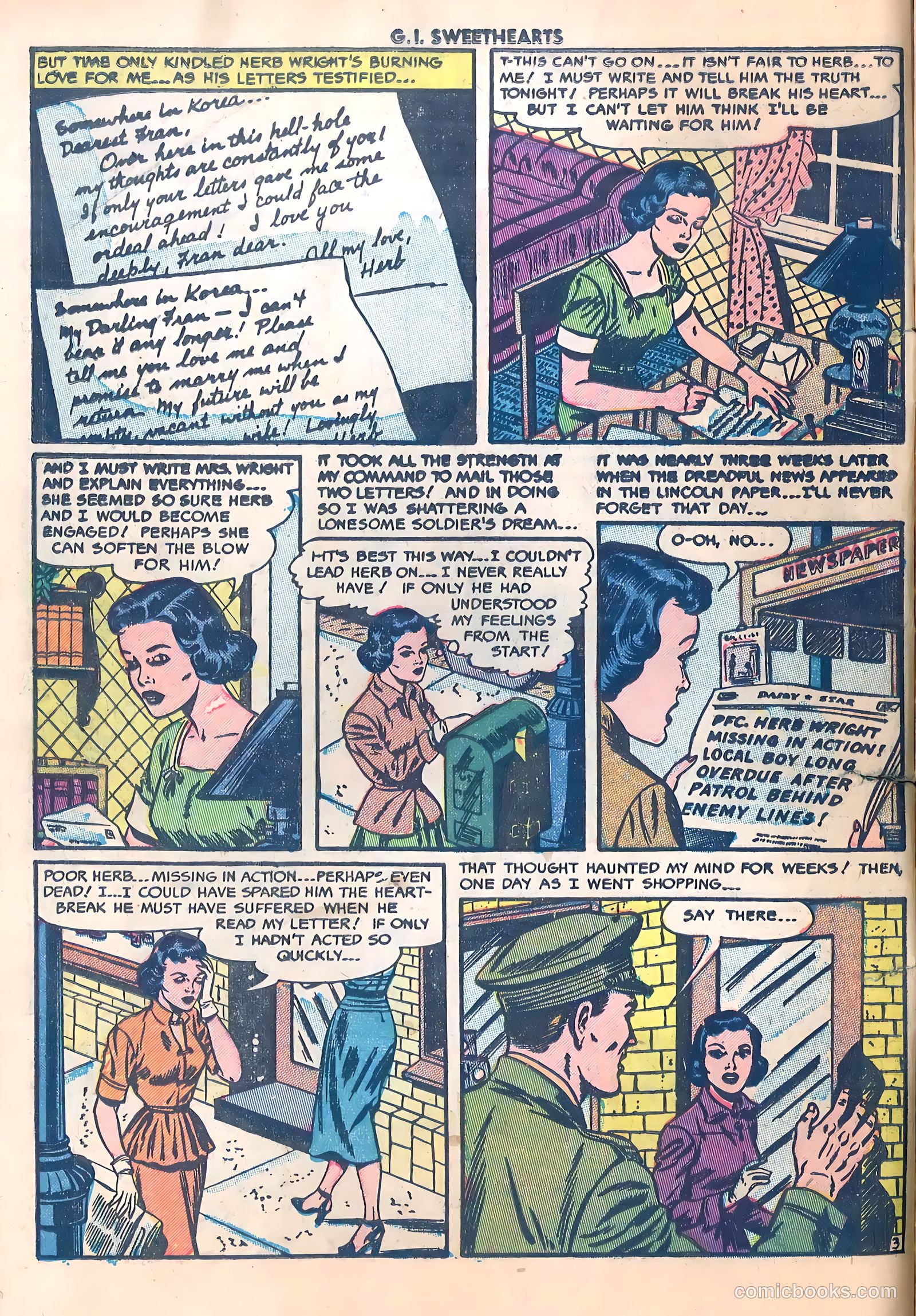 G.I. Sweethearts #36 (1953) — page 14 of 37