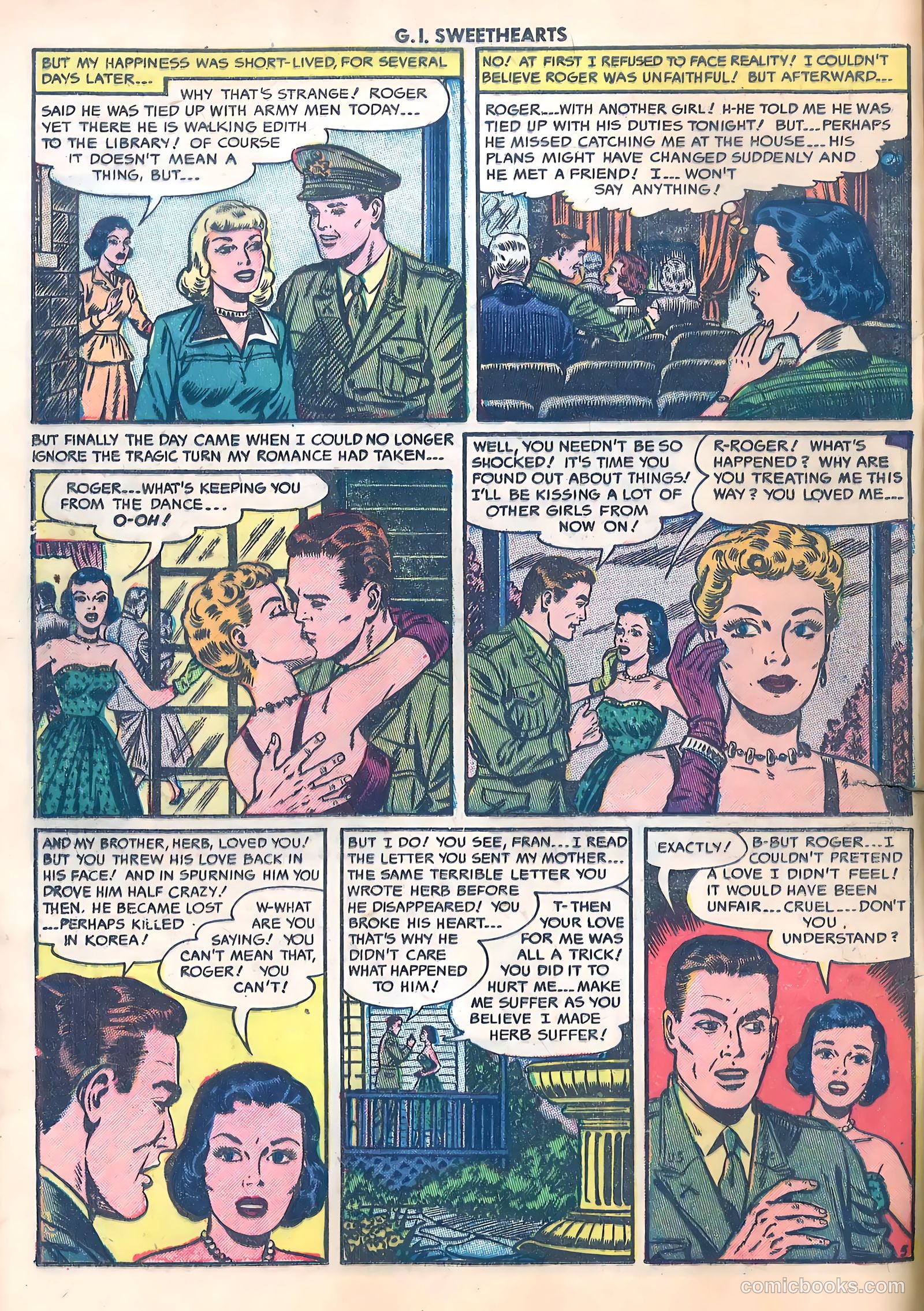 G.I. Sweethearts #36 (1953) — page 16 of 37